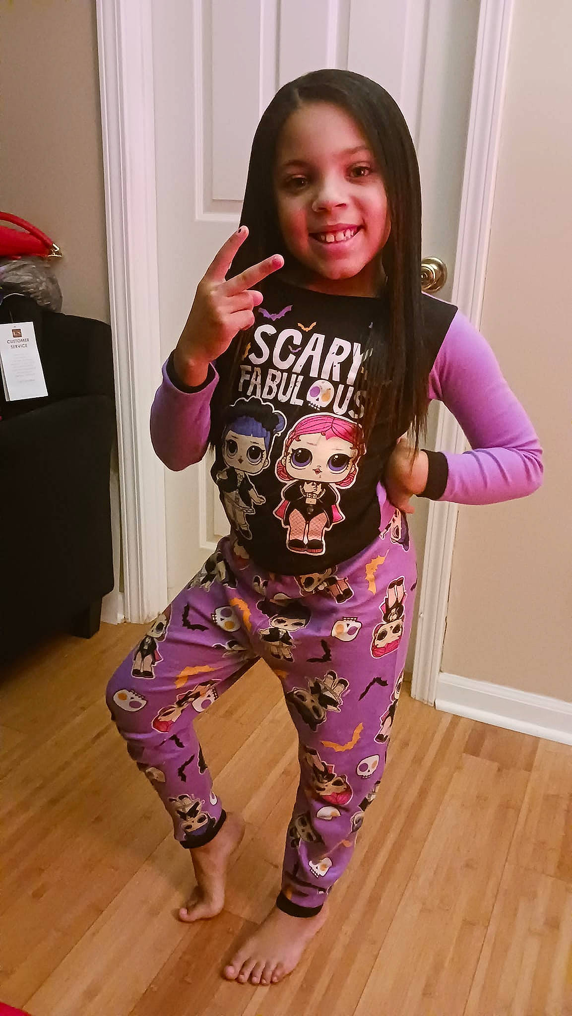 Justus joined the competition — help win amazing prizes! active_pants, baby_toddler_clothing, black_hair, hair, happy, head, human_body, joy, long_hair, long_sleeved_t_shirt, magenta, neck, person, pink, purple, sleeve, smile, sportswear, t_shirt, thigh