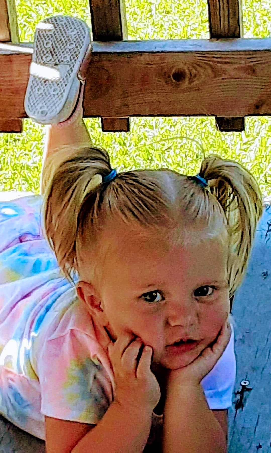 Haylee is registered to the contest to win money with this photo: baby, baby_toddler_clothing, cheek, child, ear, eyelash, fun, gesture, grass, happy, hat, leisure, person, play, sitting, skin, summer, thumb, toddler, vacation