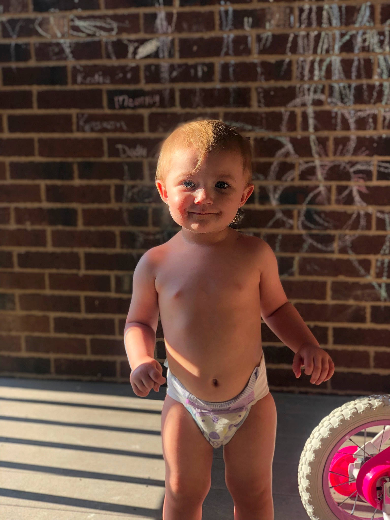 Kodie joined the competition — help win amazing prizes! abdomen, baby, barechested, brick, briefs, chest, fun, human_leg, joy, leg, leisure, muscle, navel, person, smile, stomach, swimwear, thigh, toddler, trunk