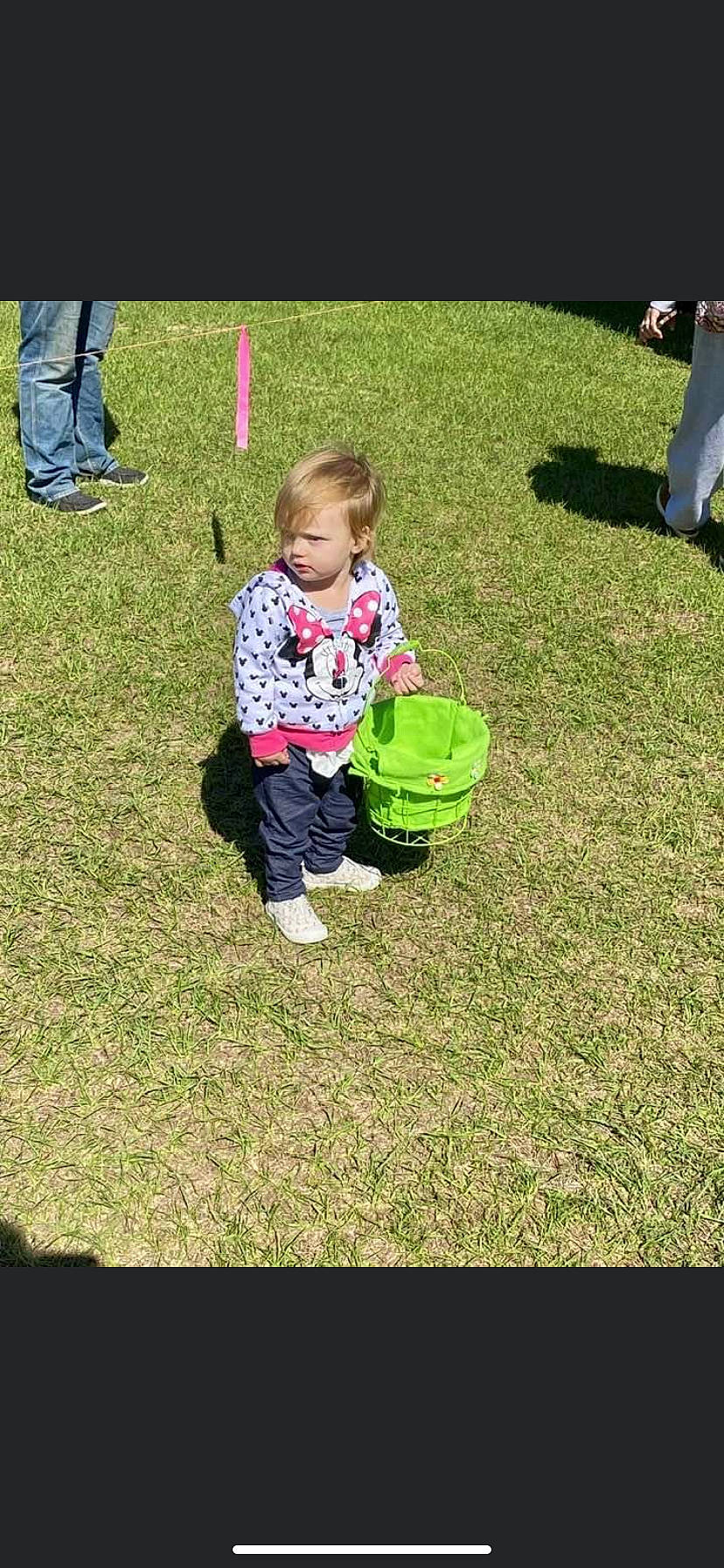 Bridget is registered to the contest to win money with this photo: baby, ball, child, fun, games, garden, grass, grass_family, grassland, happy, jeans, lawn, leisure, people_in_nature, person, recreation, soil, sports_toy, toddler, toy