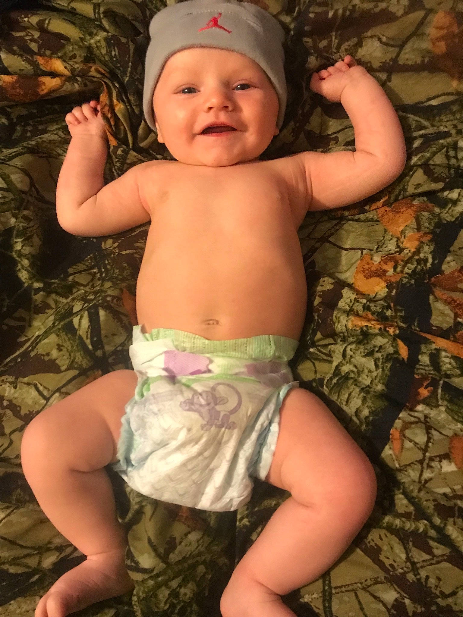 Greyson joined the competition — help win amazing prizes! abdomen, arm, baby, baby_toddler_clothing, child, diaper, fun, headgear, muscle, person, smile, toddler, trunk