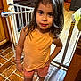 architecture, building, child, clothing, face, female, girl, handrail, hardwood, head, house, housing, person, photography, plywood, portrait, railing, shorts, staircase, wood