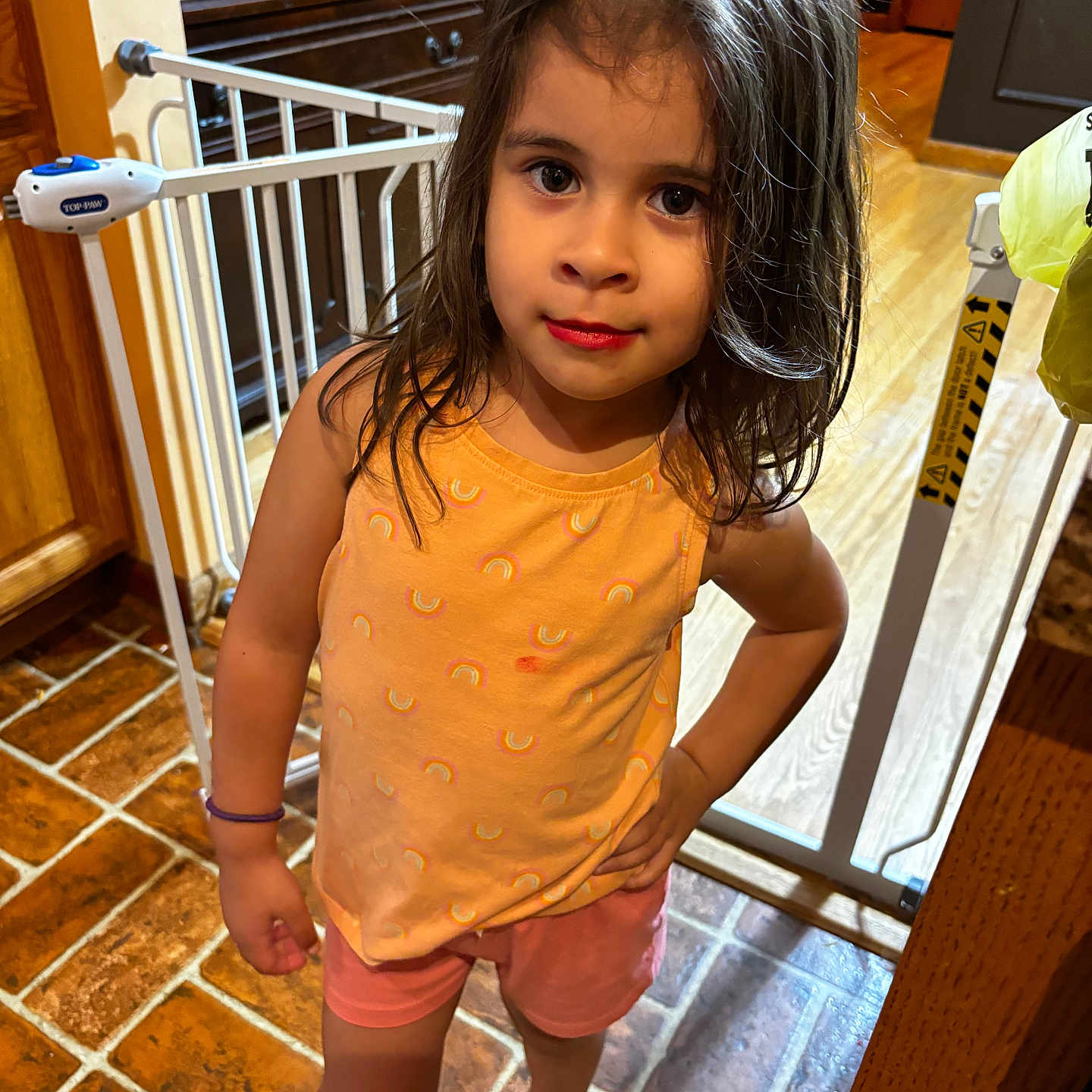 Carson joined the competition — help win amazing prizes! architecture, building, child, clothing, face, female, girl, handrail, hardwood, head, house, housing, person, photography, plywood, portrait, railing, shorts, staircase, wood