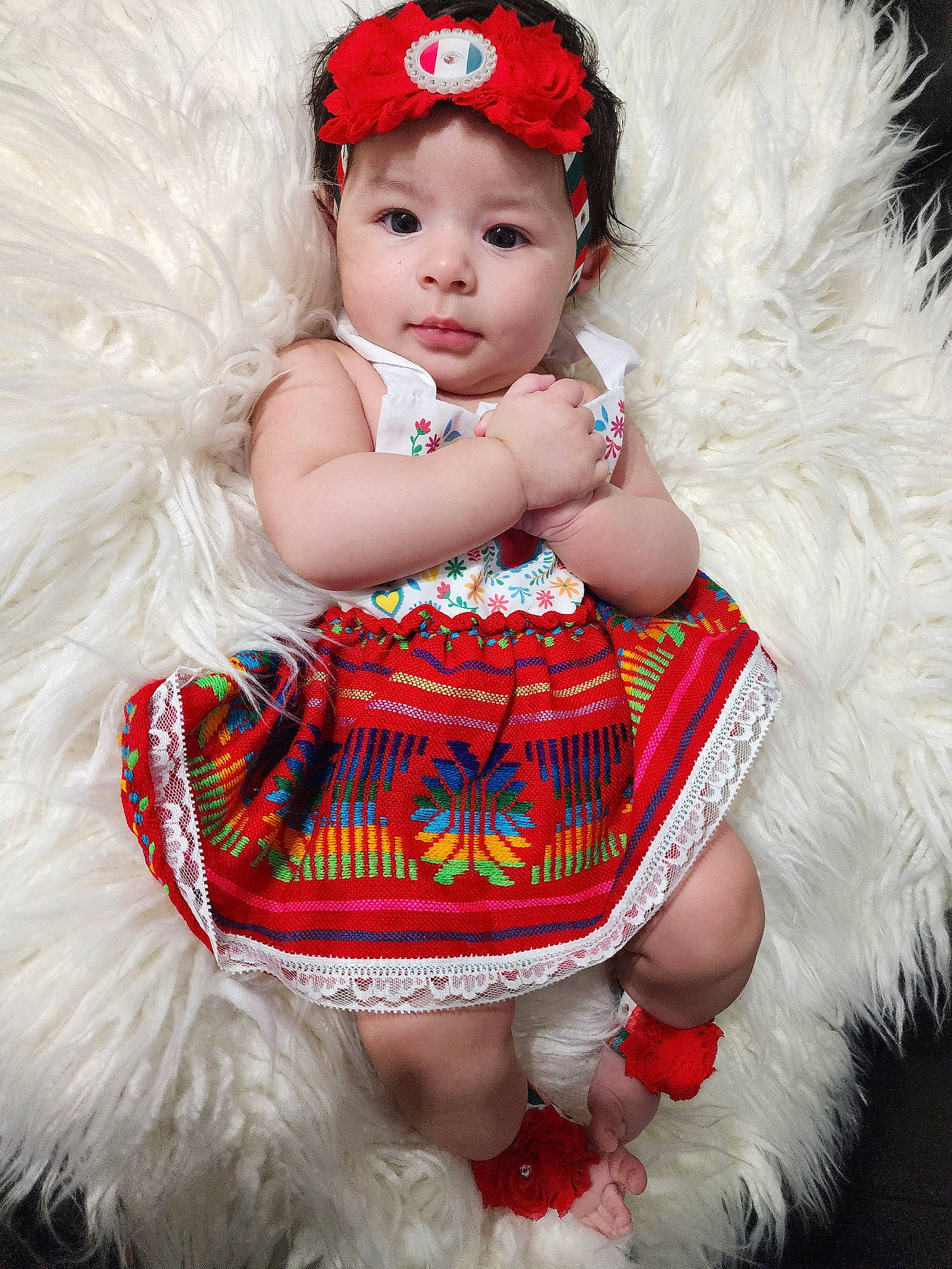 Jade joined the competition — help win amazing prizes! accessories, baby, bodypart, bonnet, cap, clothing, costume, couch, dress, face, finger, furniture, hand, hat, head, newborn, person, photography, portrait, skirt