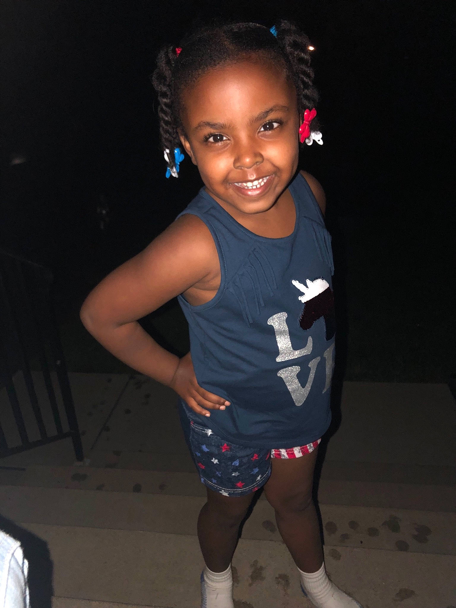 Jasmarie joined the competition — help win amazing prizes! child, child_model, cool, face, fun, head, joy, person, skin, smile, sportswear, style, t_shirt, tights, toddler, vacation