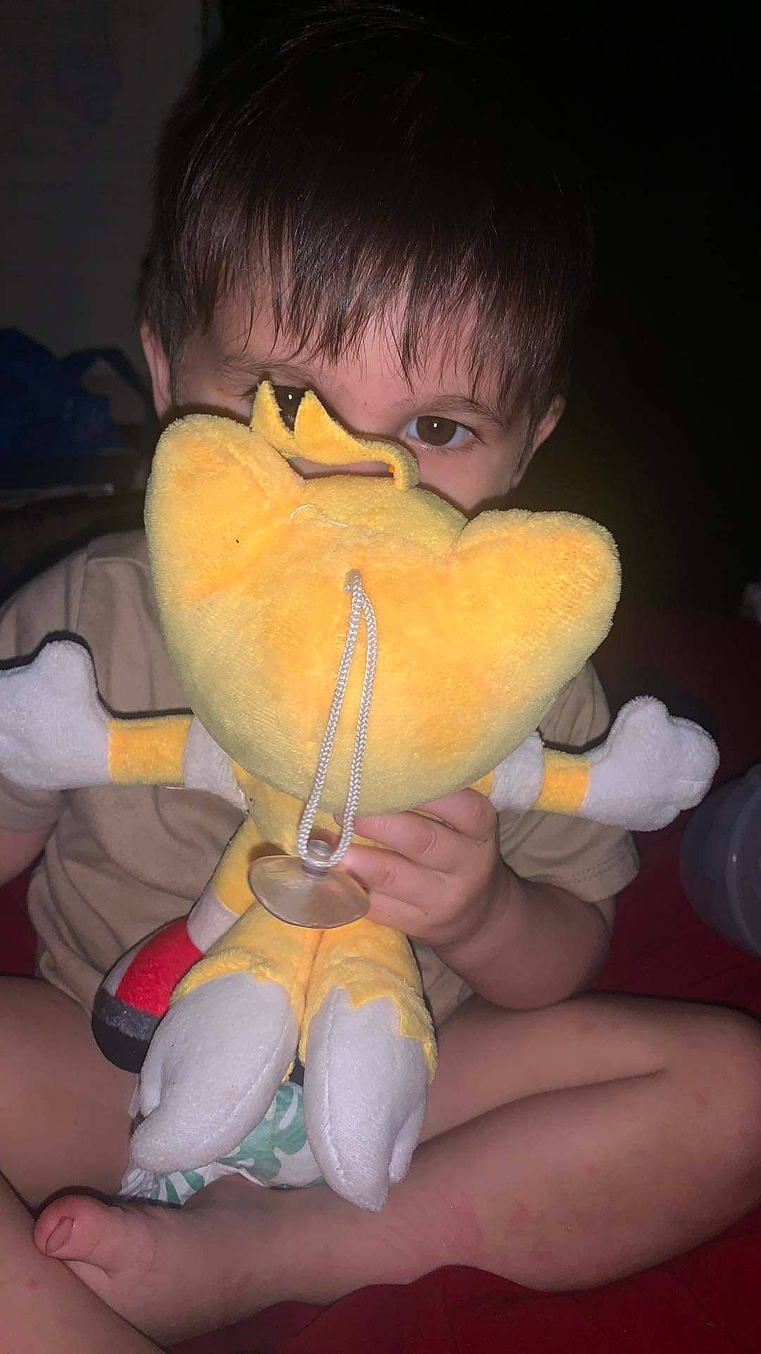 Sebastian joined the competition — help win amazing prizes! abdomen, black_hair, chest, comfort, elbow, eye, eyelash, finger, gesture, hair, happy, jaw, leg, lip, nail, person, stuffed_toy, thigh, thumb, toy