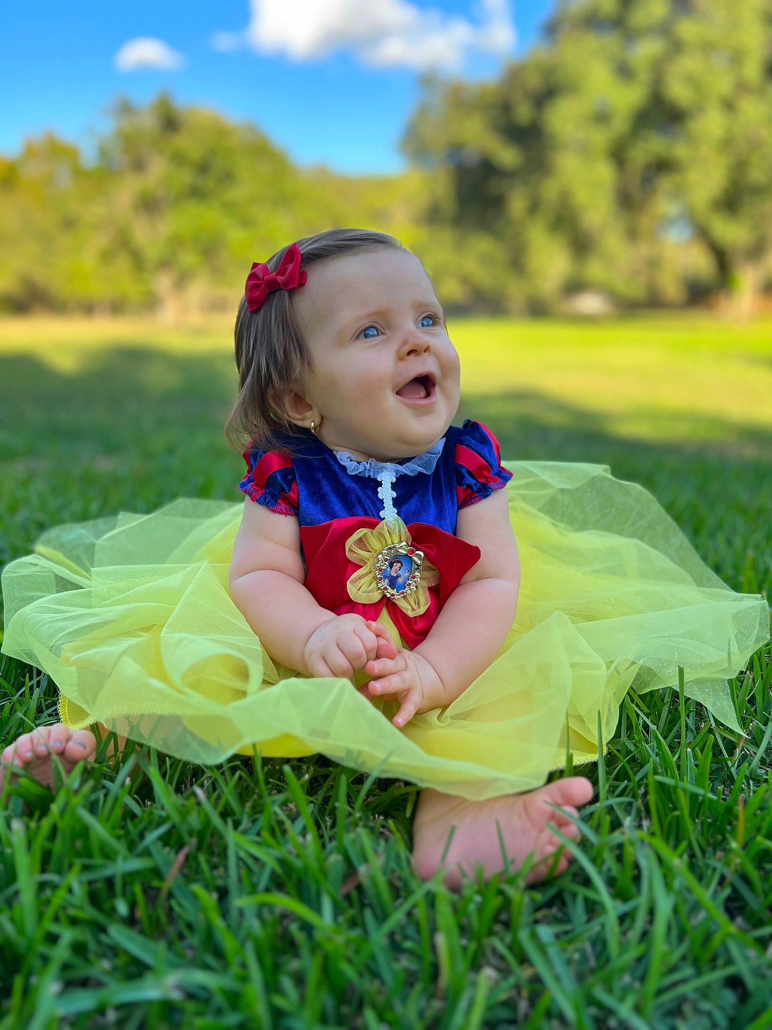 Iyla joined the competition — help win amazing prizes! baby, baby_toddler_clothing, blond, cloud, flash_photography, fun, grass, grassland, happy, leaf, leisure, meadow, people_in_nature, person, plant, prairie, recreation, sky, sunlight, toddler