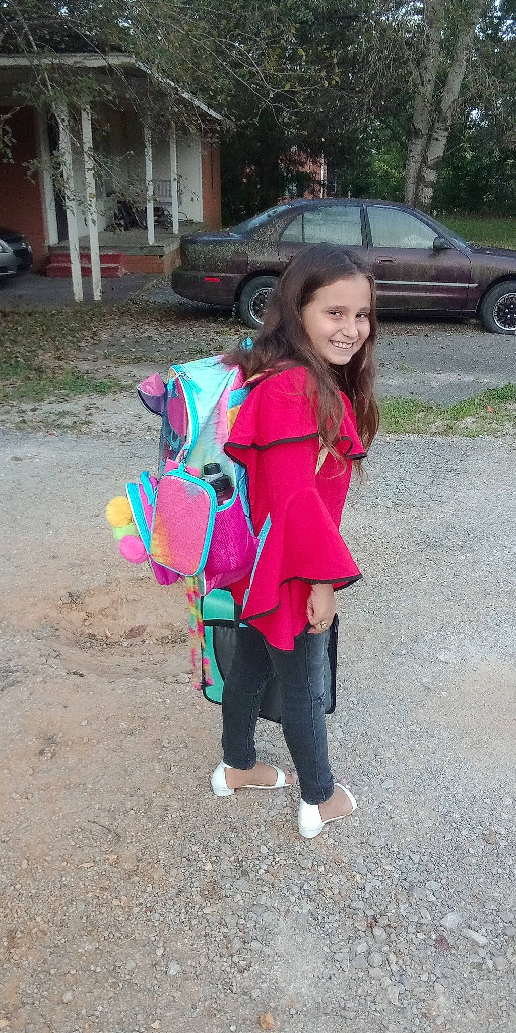 Rose joined the competition — help win amazing prizes! automotive_tire, car, costume, electric_blue, family_car, fashion_accessory, fun, grass, joy, leisure, magenta, outerwear, person, pink, plant, smile, tire, toddler, travel, vehicle