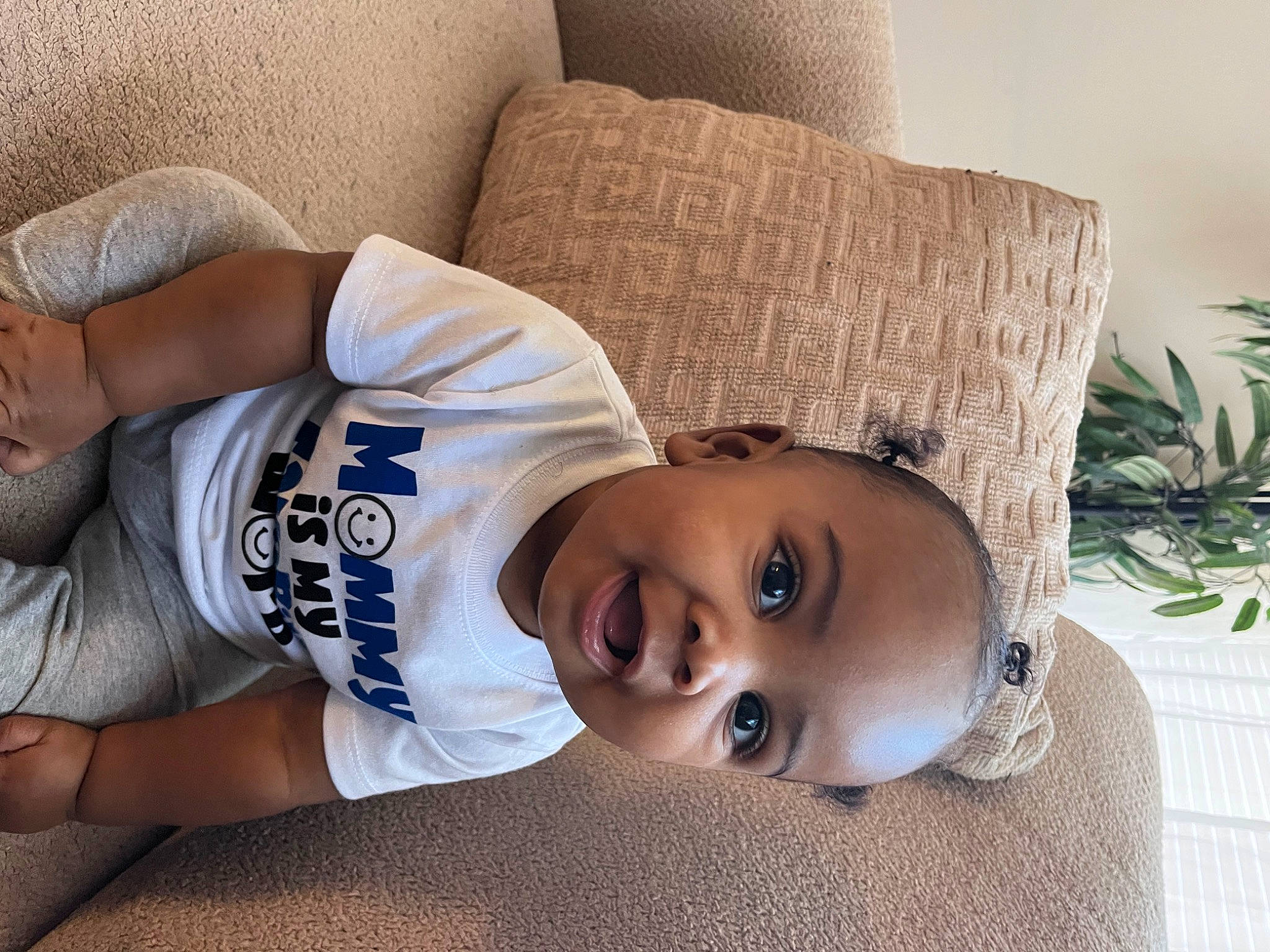 Kaiser joined the competition — help win amazing prizes! beauty, child, comfort, couch, elbow, eye, eyelash, flooring, happy, head, human_leg, lip, mammal, nose, organ, person, plant, sitting, sunglasses, textile