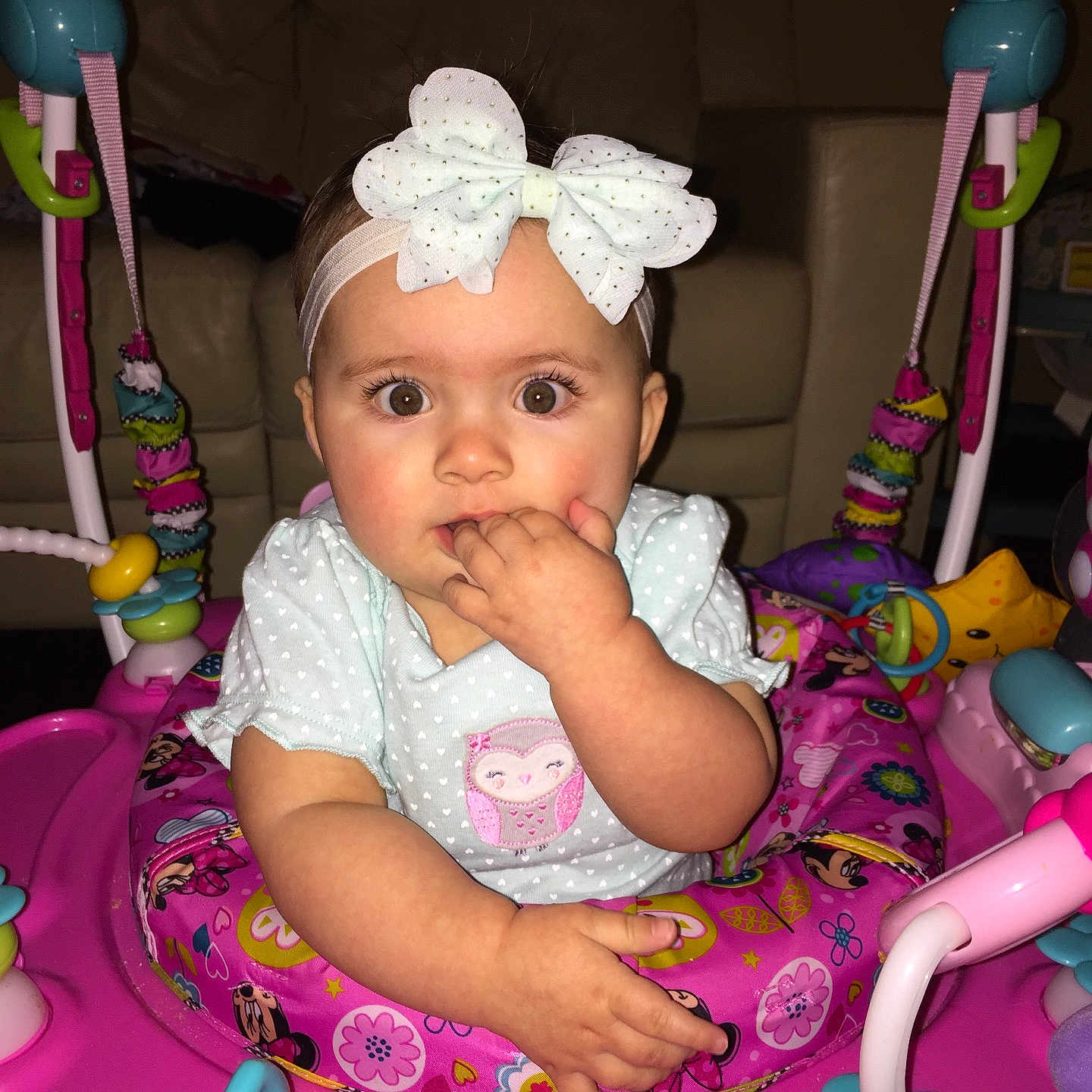 Callie joined the competition — help win amazing prizes! child, eye, fun, girl, infant, organ, pink, play, product, skin, toddler, toy