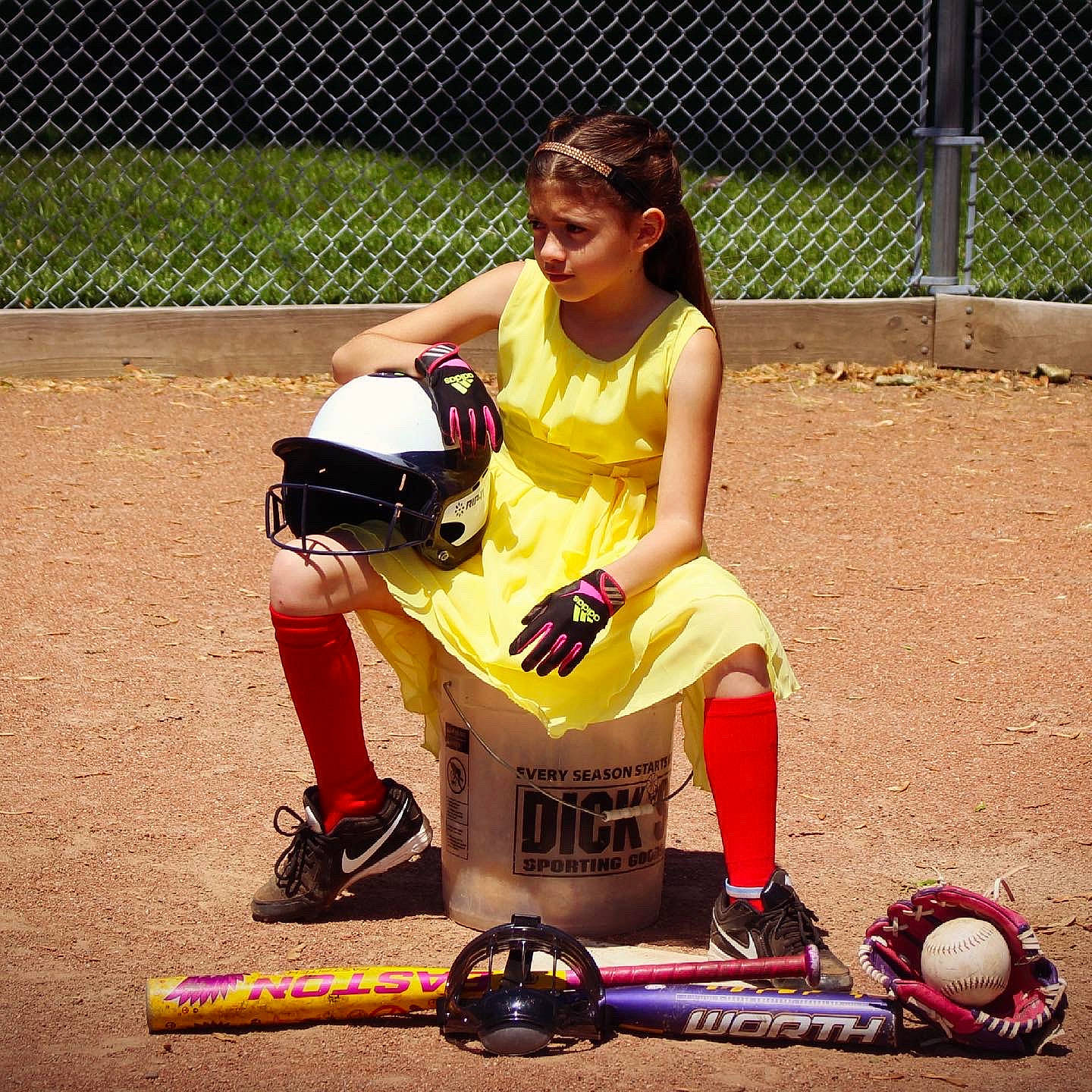 Skylar joined the competition — help win amazing prizes! baseball_equipment, baseball_glove, baseball_protective_gear, competition_event, footwear, helmet, human_body, knee, leg, leisure, person, player, roller_sport, rolling, shoe, sneakers, sports, sports_equipment, sports_gear, team_sport