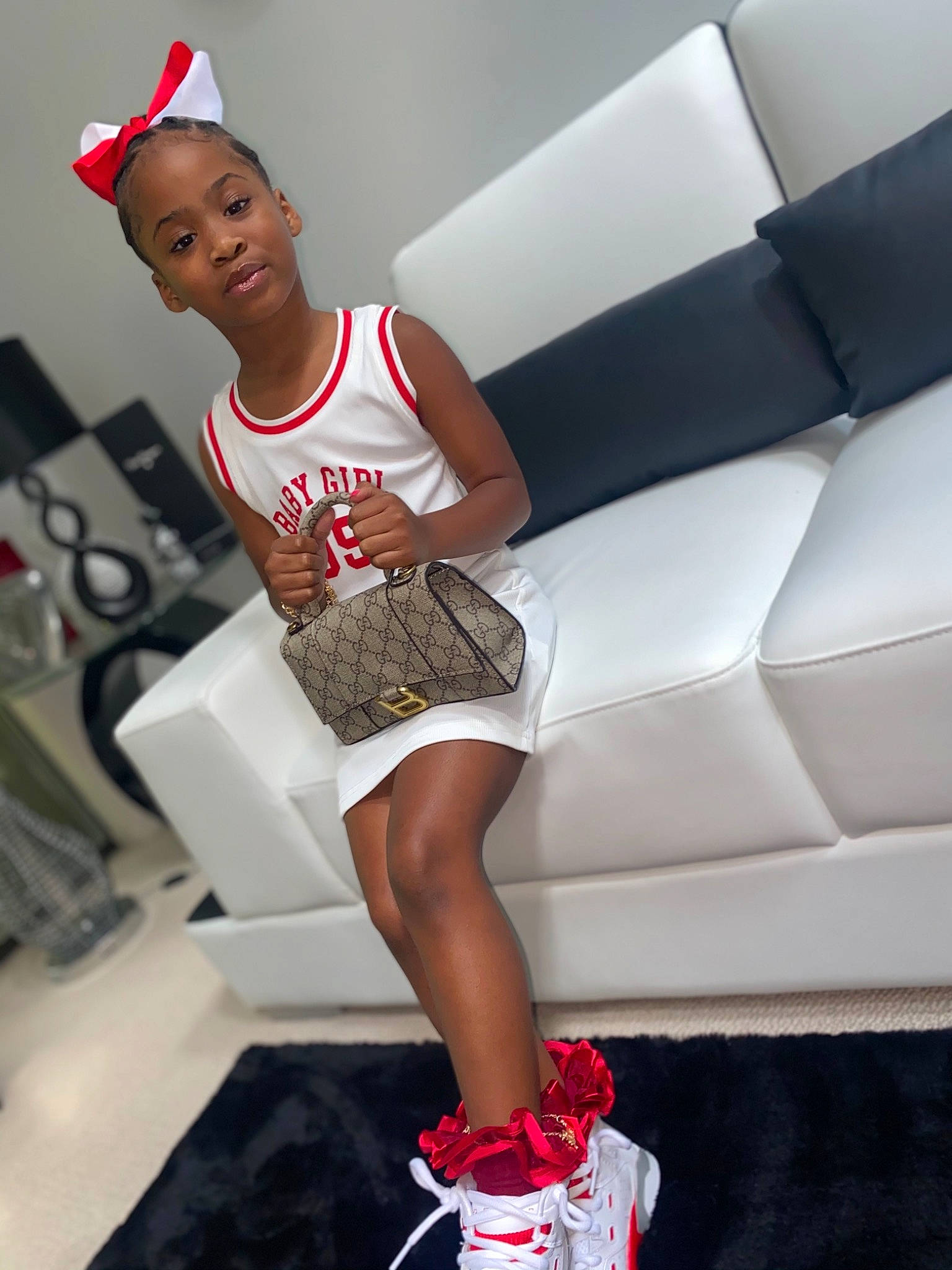 Jersey joined the competition — help win amazing prizes! automotive_design, beauty, couch, elbow, fashion, flooring, fun, human_leg, jersey, joint, knee, leg, muscle, person, shorts, shoulder, sneakers, sportswear, thigh, vest