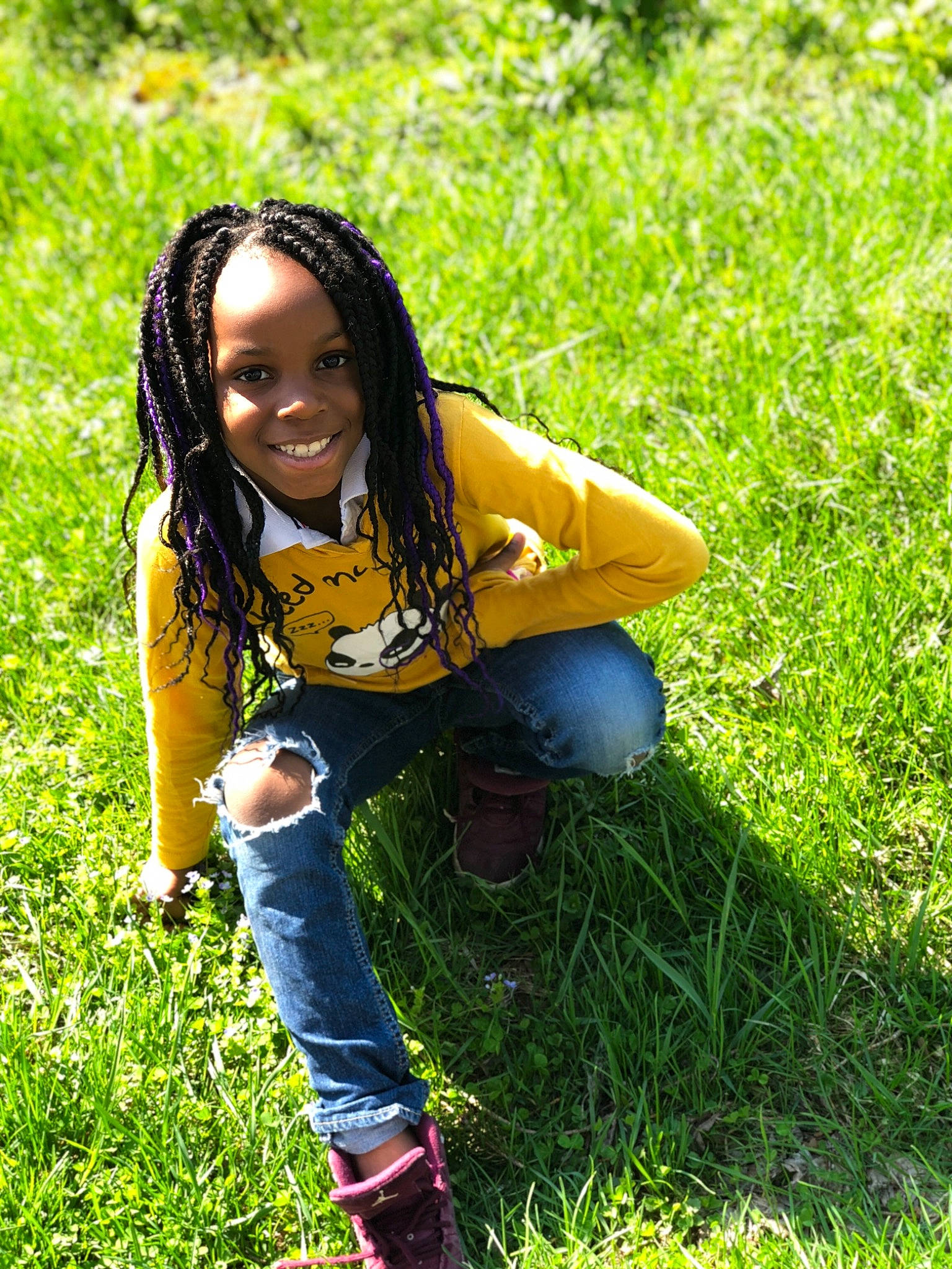 Kimya joined the competition — help win amazing prizes! beauty, black_hair, child, fun, garden, girl, grass, green, joy, lady, lawn, leaf, meadow, nature, person, photography, plant, sitting, smile, tree