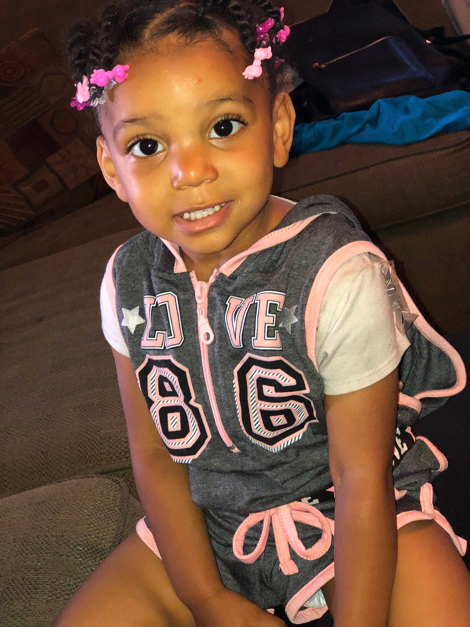 Kamri joined the competition — help win amazing prizes! abdomen, arm, child, cool, fun, girl, hairstyle, happiness, head, human, human_body, leg, organ, person, pink, product, skin, smile, t_shirt, toddler