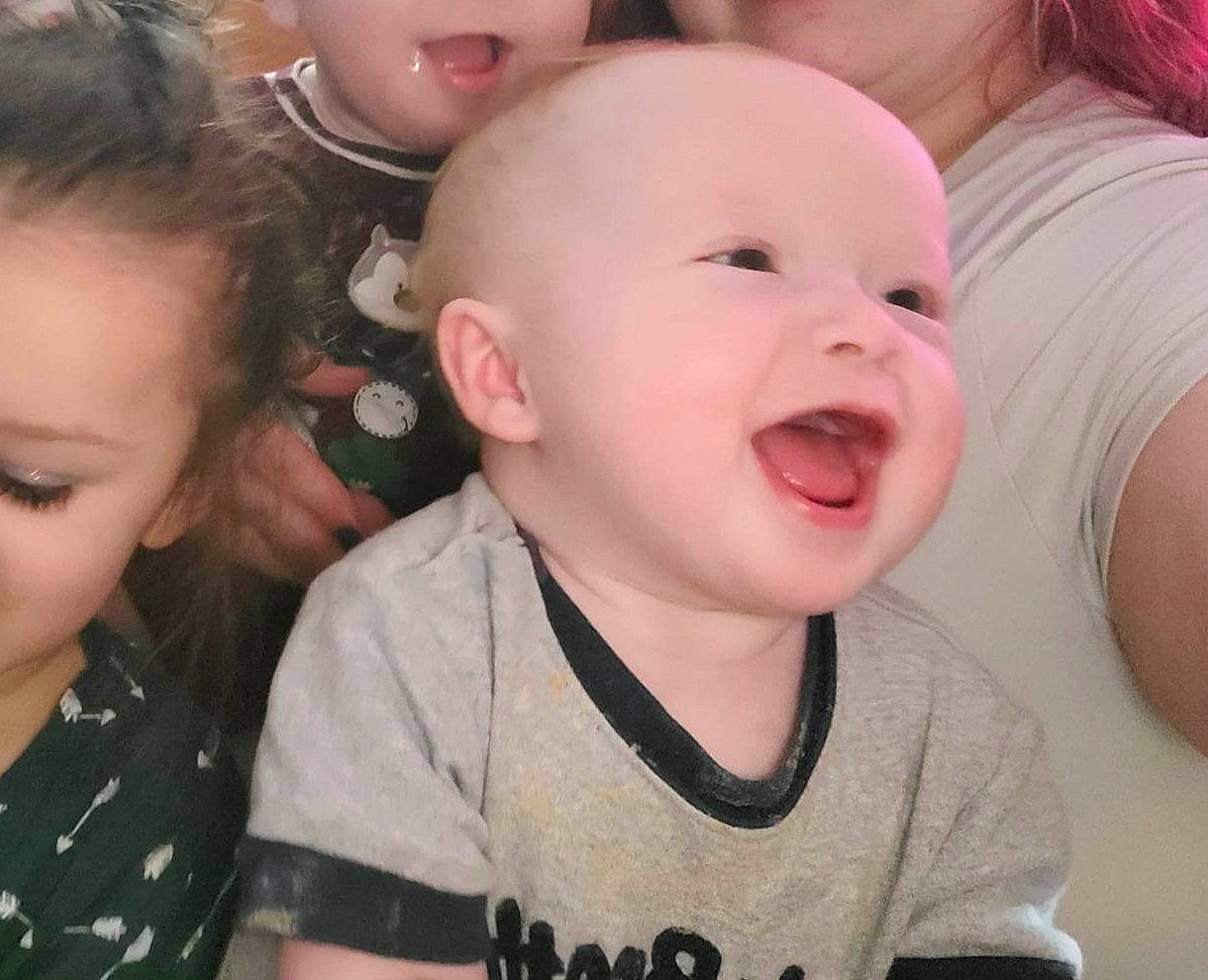 Ashtton joined the competition — help win amazing prizes! cheek, chin, ear, eye, eyebrow, eyelash, forehead, gesture, happy, head, iris, lip, mouth, neck, nose, person, skin, sleeve, smile, toddler