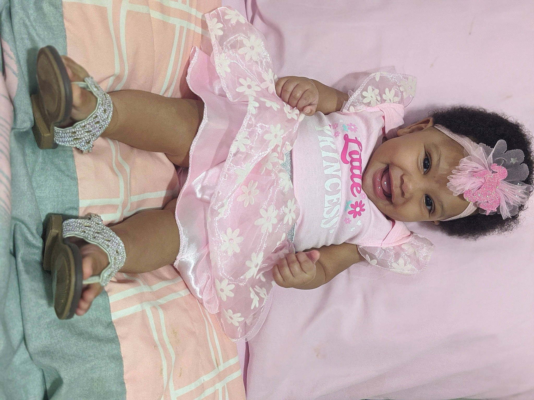 Jazelle joined the competition — help win amazing prizes! child, fashion_accessory, hair_accessory, headpiece, headwear, joy, leg, person, pink, toddler