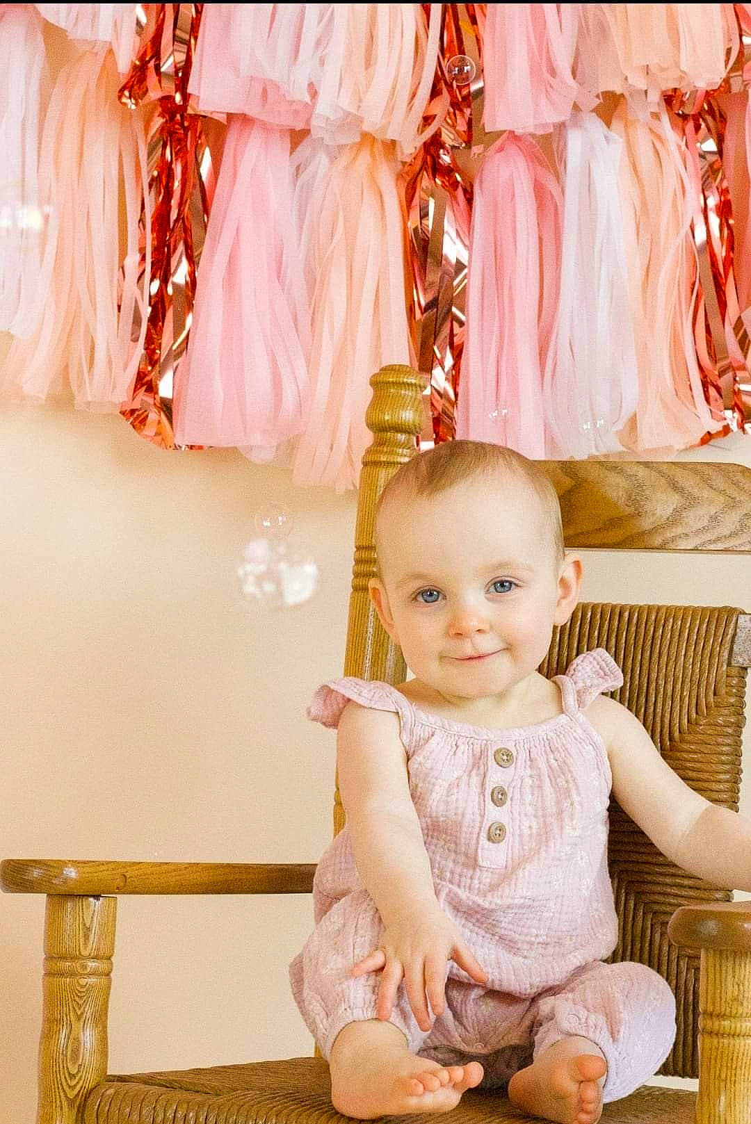 Wren joined the competition — help win amazing prizes! baby, baby_toddler_clothing, beauty, child, dress, event, flash_photography, hairstyle, happy, human_body, joy, pattern, peach, person, pink, product, skin, smile, textile, toddler