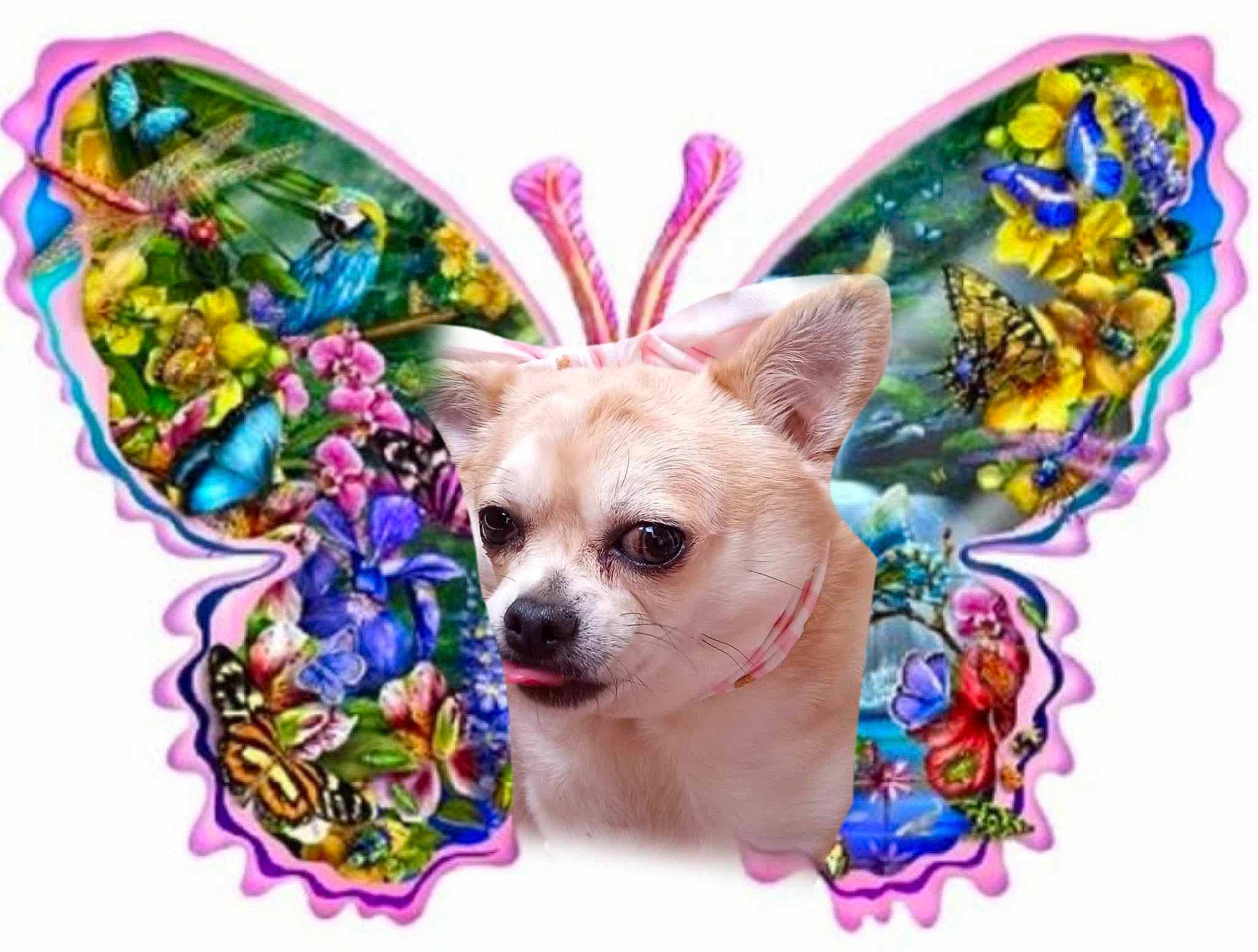 Miss Sofia joined the competition — help win amazing prizes! art, canidae, carnivore, chihuahua, companion_dog, dog, dog_breed, dog_supply, fashion_accessory, fawn, font, grass, pet_supply, pink, russkiy_toy, snout, sporting_group, toy_dog, whiskers, working_animal