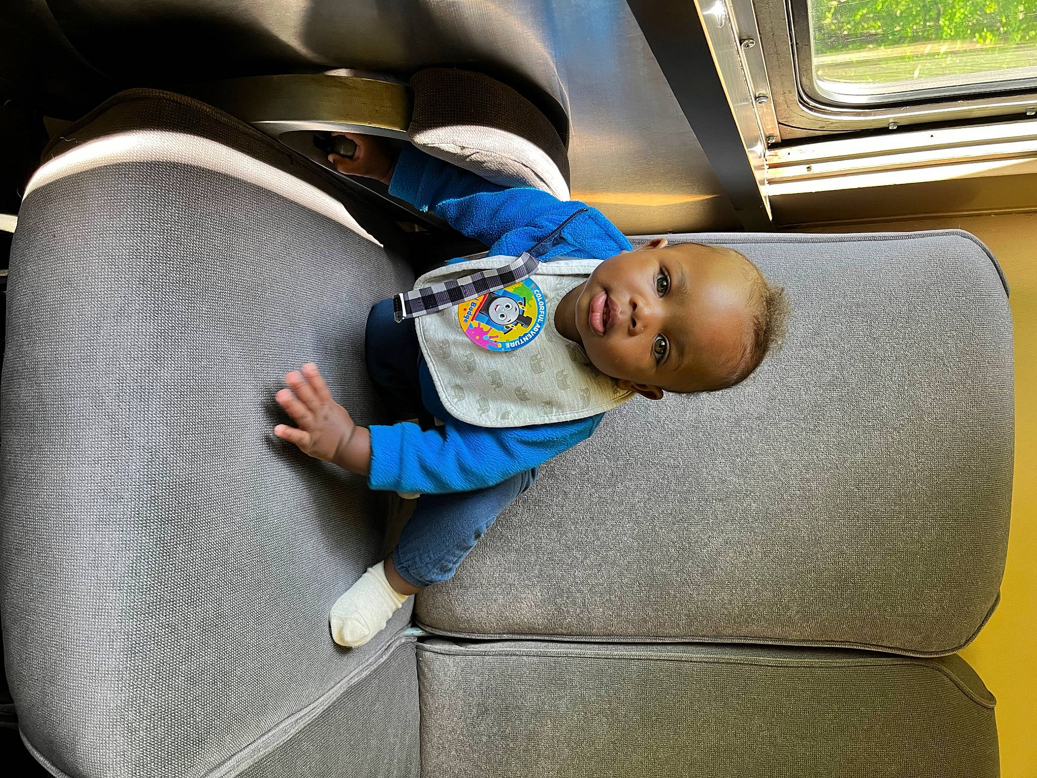 Lamar joined the competition — help win amazing prizes! auto_part, automotive_design, baby, baby_products, baby_toddler_clothing, car_seat, car_seat_cover, child, comfort, electric_blue, fun, leisure, luxury_vehicle, motor_vehicle, person, public_transport, sitting, toddler, travel, vehicle