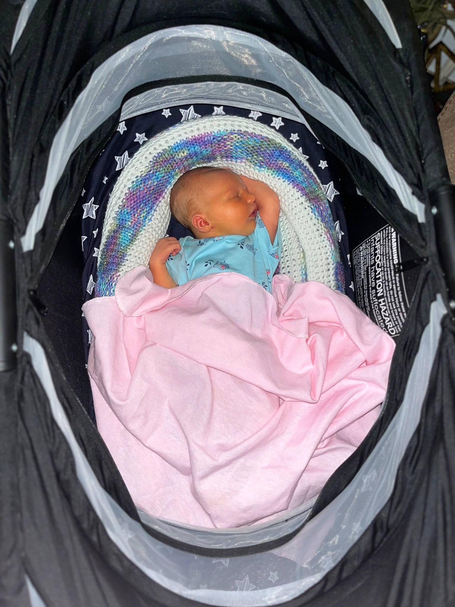 Oaklee joined the competition — help win amazing prizes! baby, baby_carriage, baby_products, baby_safety, baby_toddler_clothing, brown, carmine, child, comfort, infant_bed, material_property, person, photograph, pink, product, toddler