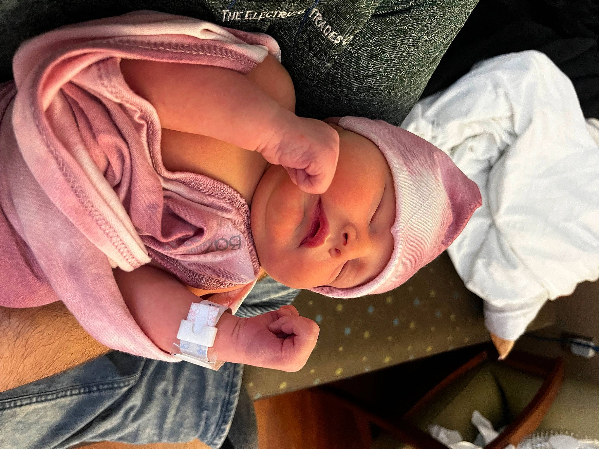 Oaklee joined the competition — help win amazing prizes! baby, baby_products, baby_toddler_clothing, cheek, child, comfort, eye, eyelash, flesh, happy, hat, headwear, mouth, nail, pattern, peach, person, skin, sleeve, toddler