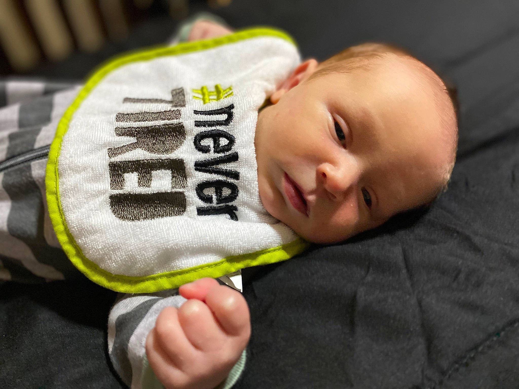 Jaxson is registered to the contest to win money with this photo: baby, baby_products, baby_safety, baby_toddler_clothing, cheek, child, comfort, finger, gesture, happy, nail, person, portrait_photography, room, sleeve, smile, thumb, toddler