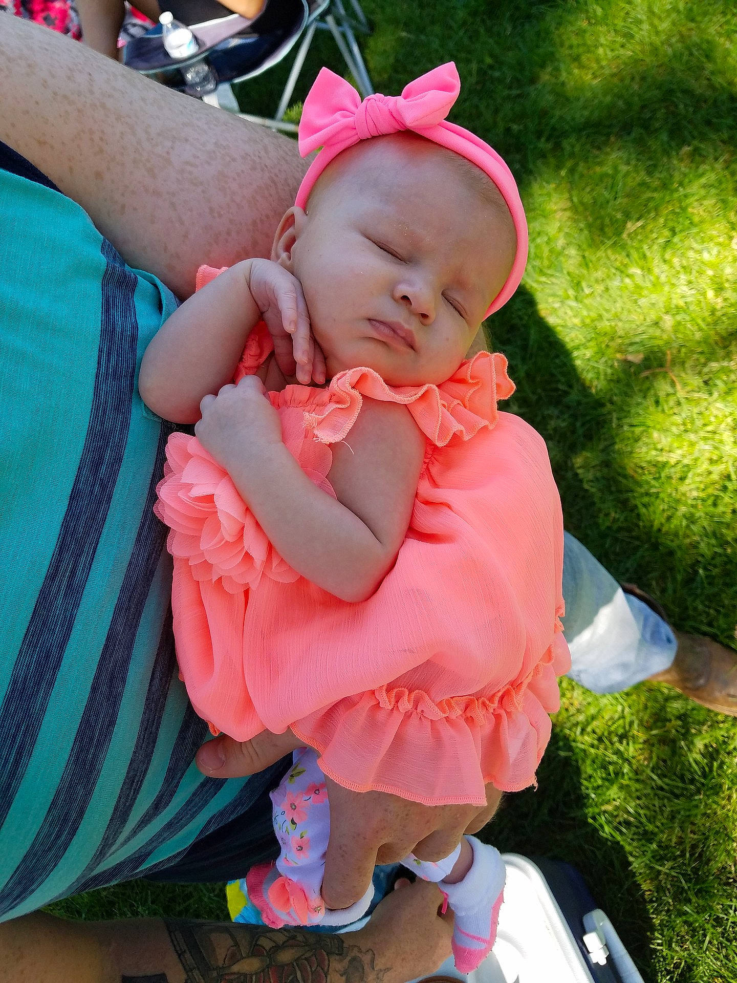 Liberty Marie joined the competition — help win amazing prizes! baby_products, child, day, fun, girl, hair_accessory, infant, person, pink, play, product, skin, smile, textile, toddler