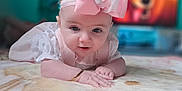 Milanna-Skye joined the competition — help win amazing prizes! accessories, baby, bodypart, bonnet, clothing, crawling, dress, face, finger, hand, hardwood, hat, head, headband, newborn, person, photography, portrait, sitting, wood