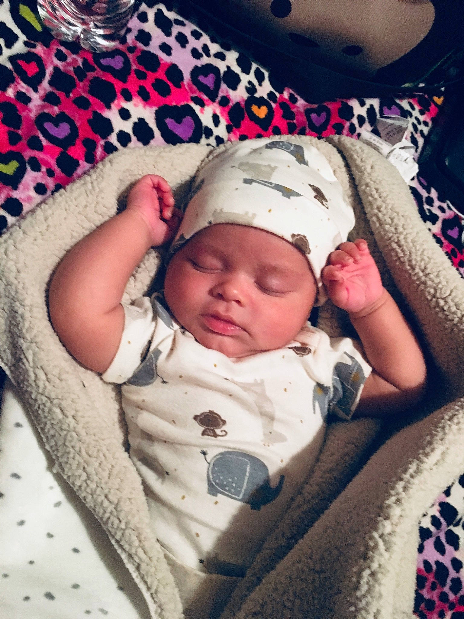 Kenai joined the competition — help win amazing prizes! baby, baby_products, baby_sleeping, bedtime, birth, bonnet, cheek, child, comfort, headgear, headwear, nap, person, pink, product, skin, sleep, smile, textile, toddler