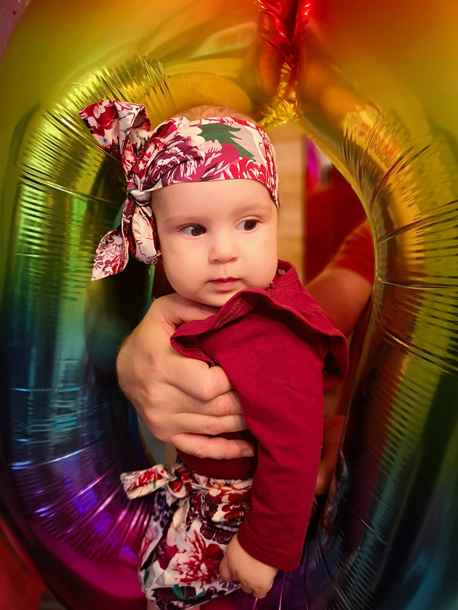 Erika is registered to the contest to win money with this photo: baby, cheek, child, child_model, eye, fashion_accessory, fun, hair_accessory, happy, headgear, headpiece, headwear, magenta, person, photography, pink, toddler