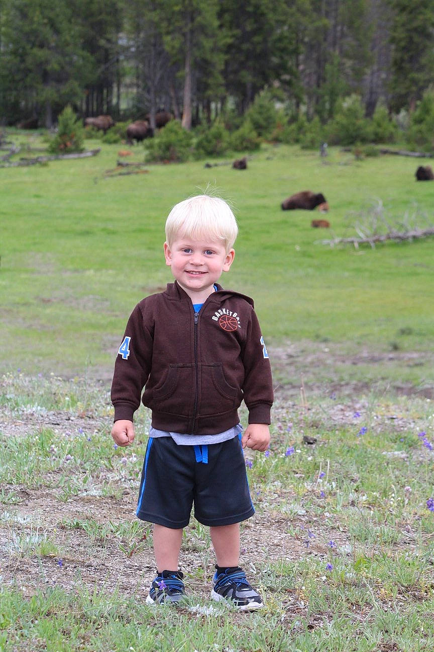 Charlie is registered to the contest to win money with this photo: boy, child, day, fun, grass, joy, lawn, male, meadow, nature, person, plant, play, recreation, smile, standing, summer, toddler, tree, vacation