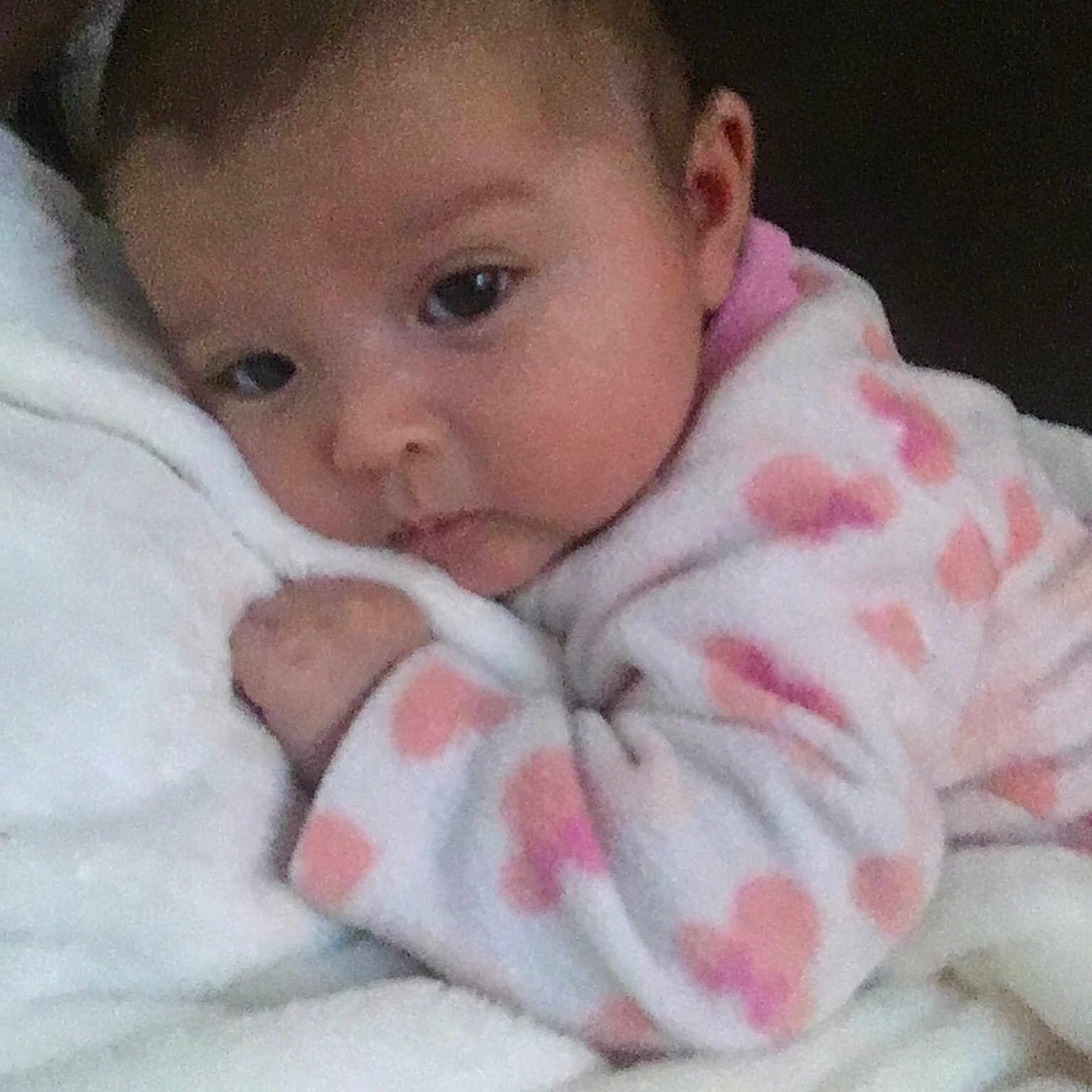 Vida joined the competition — help win amazing prizes! baby, bedtime, blanket, cheek, child, ear, eye, face, forehead, hand, head, iris, lip, mouth, nose, person, pink, skin, smile, textile