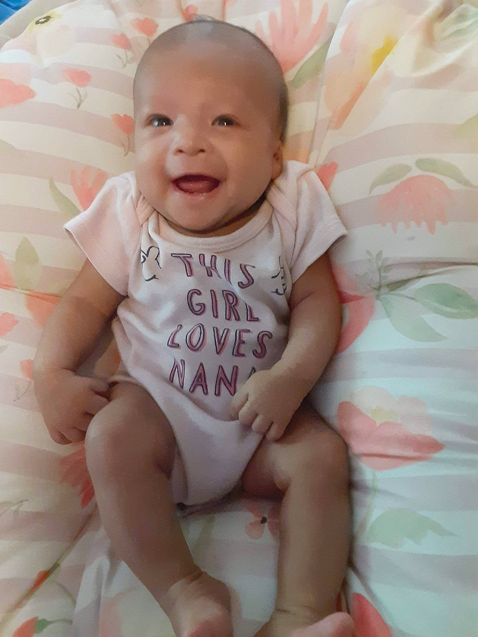 Kataleya joined the competition — help win amazing prizes! baby, baby_toddler_clothing, cheek, child, face, facial_expression, head, lip, person, pink, product, sitting, skin, smile, toddler