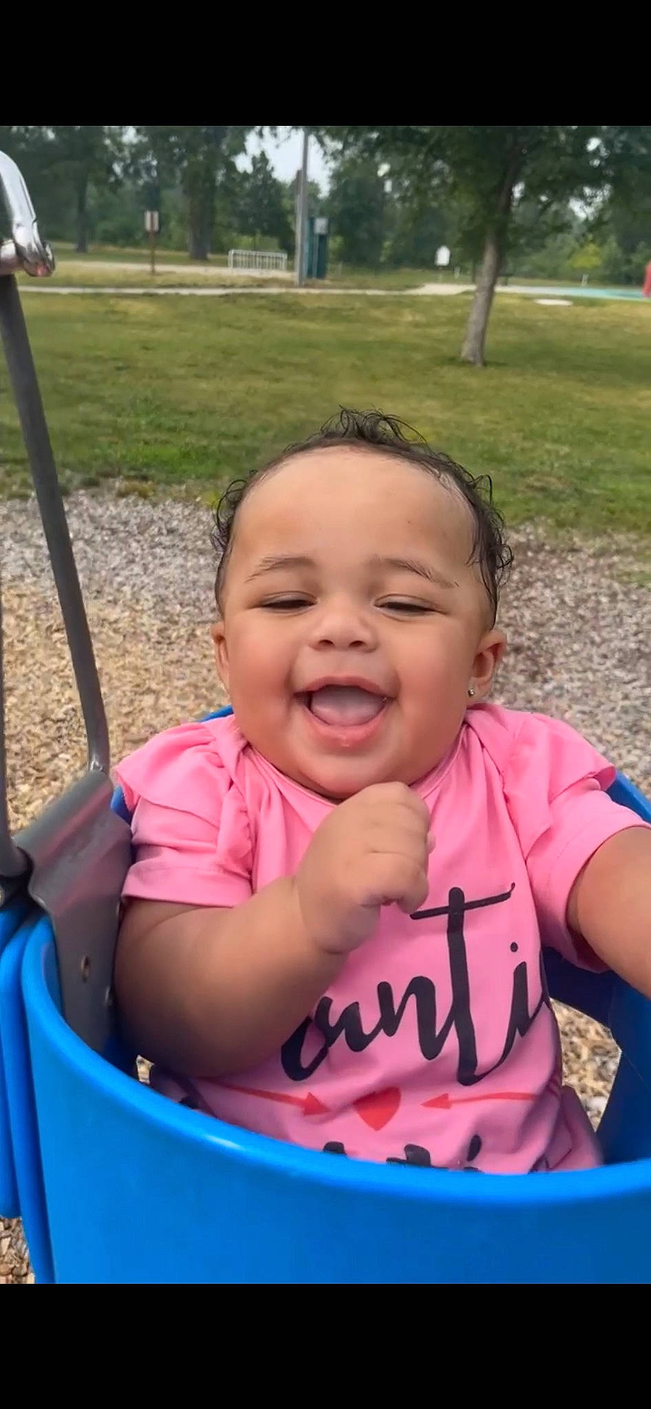 Jamaya joined the competition — help win amazing prizes! cheek, child, chin, eye, facial_expression, fun, grass, happy, iris, joy, leisure, mouth, nose, person, photograph, pink, plant, product, skin, smile