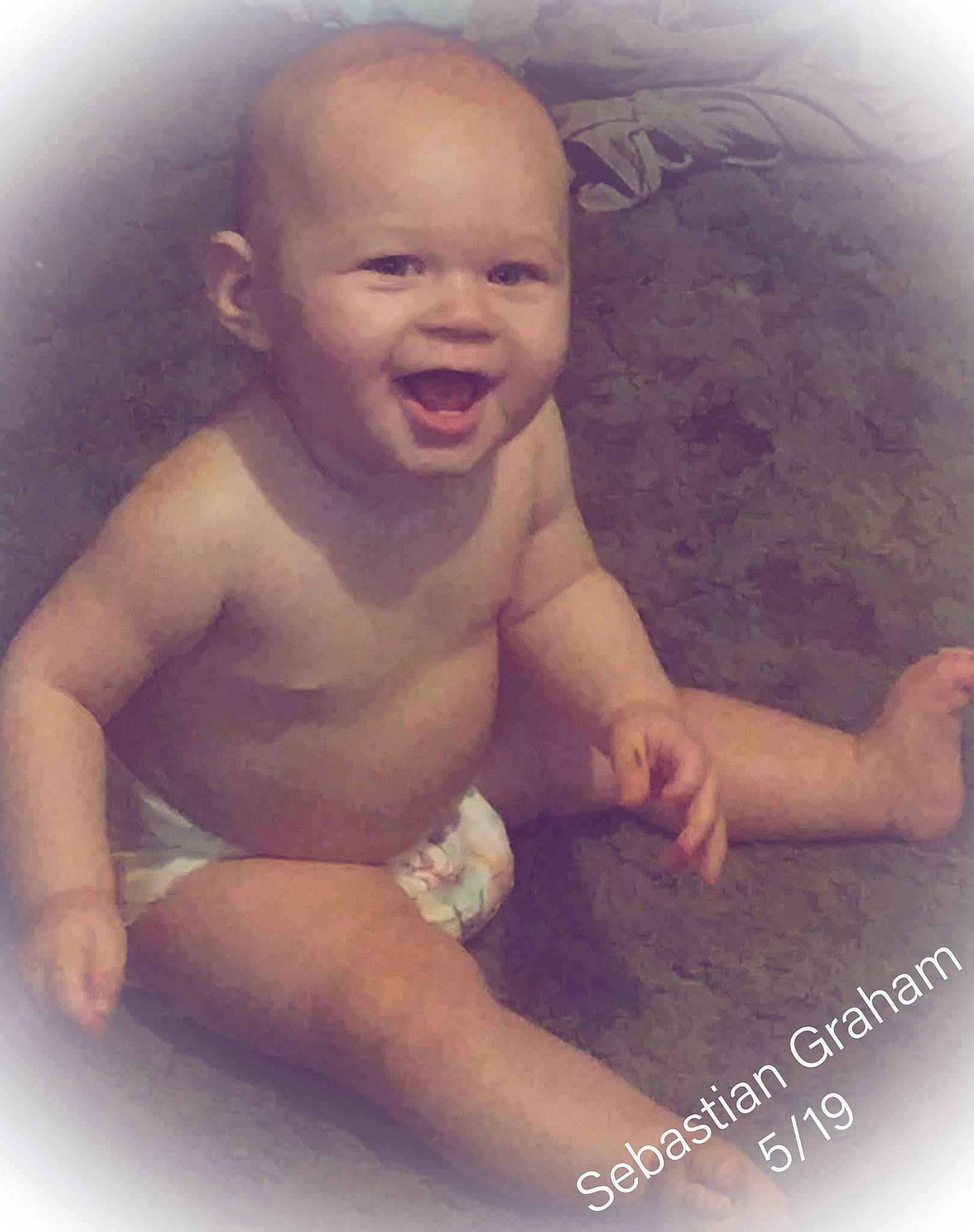 Sebastian joined the competition — help win amazing prizes! baby, baby_laughing, baby_making_funny_faces, cheek, child, face, facial_expression, head, laugh, mouth, nose, person, photography, skin, smile, stomach, toddler