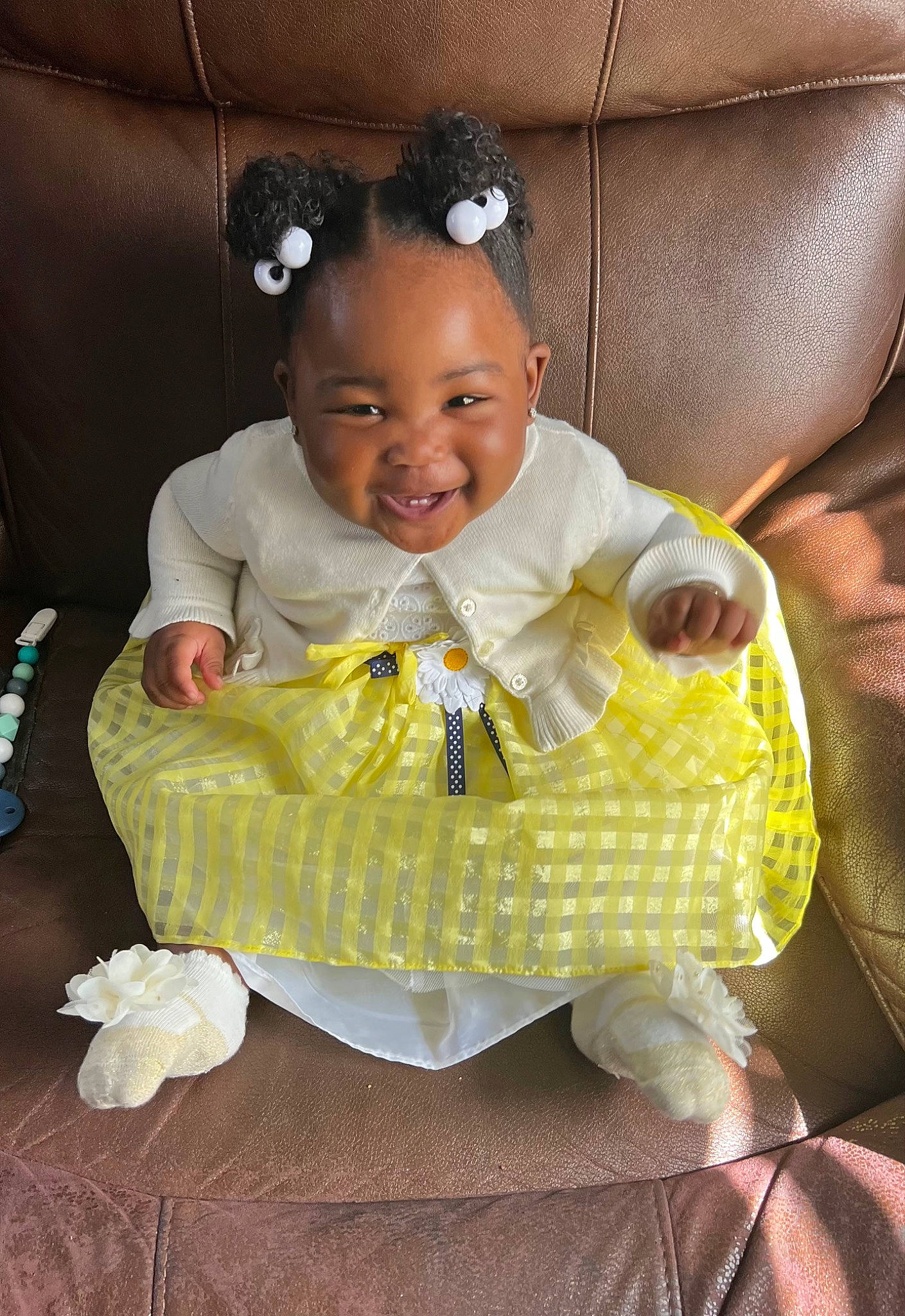 Jeyonnah joined the competition — help win amazing prizes! baby, baby_products, baby_toddler_clothing, chair, child, comfort, dress, event, fashion_accessory, flash_photography, happy, headpiece, jewellery, joy, pattern, person, product, sitting, sleeve, smile