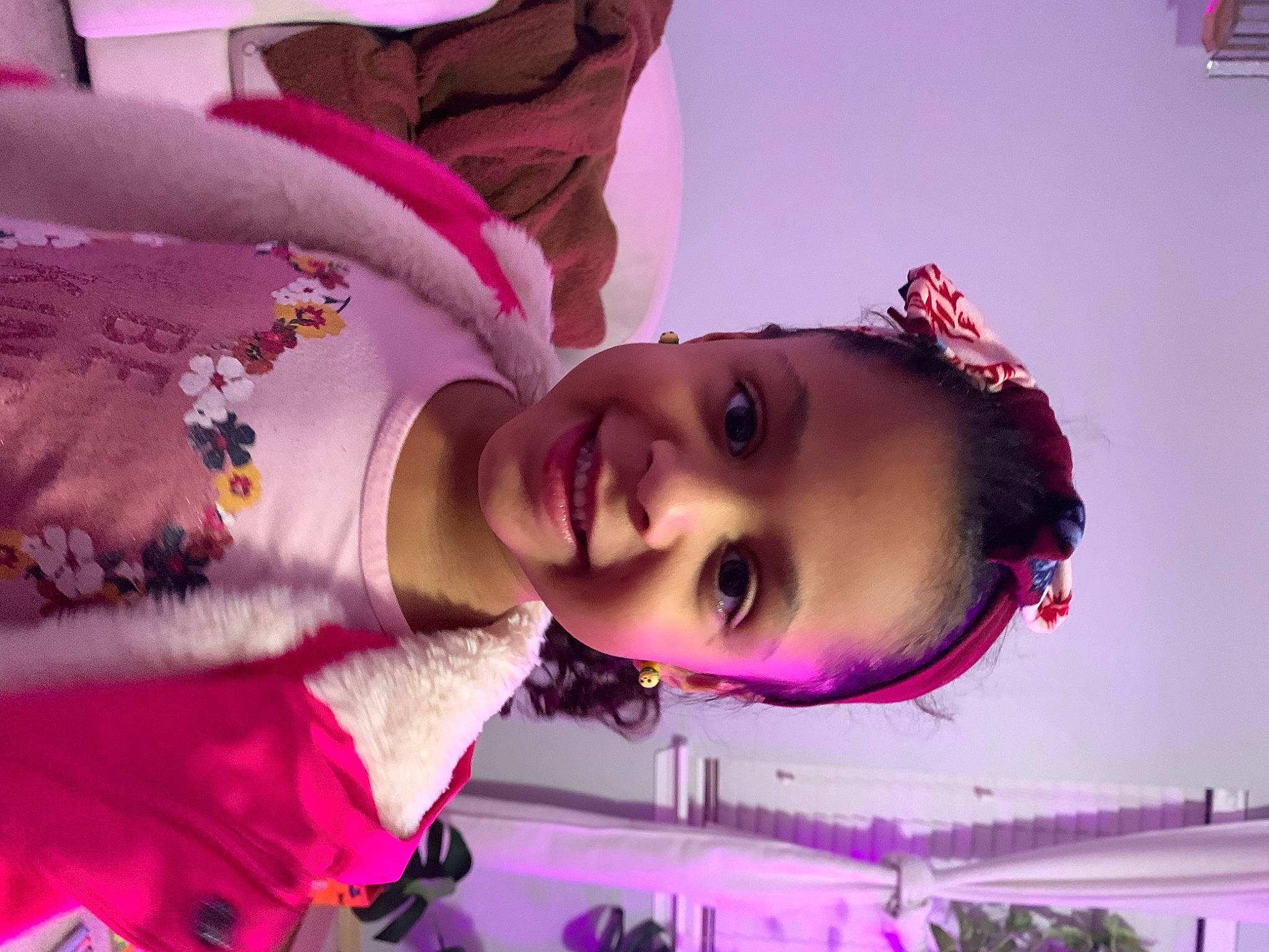 Emmery joined the competition — help win amazing prizes! black_hair, eyebrow, eyelash, flash_photography, fun, happy, joy, leisure, lip, magenta, mouth, nose, person, pink, purple, red, skin, smile, snapshot, violet