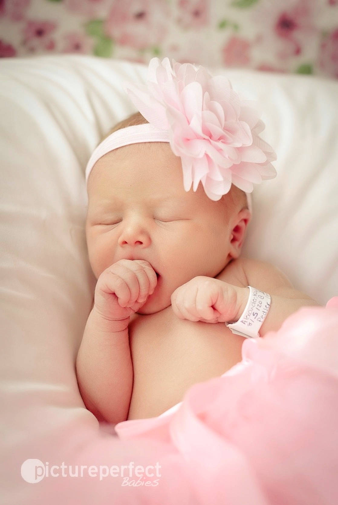 Rosabella joined the competition — help win amazing prizes! baby, baby_sleeping, beauty, cheek, child, close_up, face, hair_accessory, hand, headband, headgear, lip, person, photograph, photography, pink, portrait_photography, product, skin, sleep