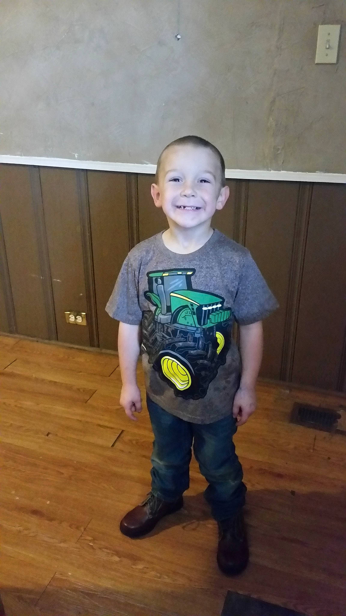 Brycen joined the competition — help win amazing prizes! arm, child, costume, fictional_character, footwear, joy, person, shoe, sleeve, smile, standing, t_shirt, toddler