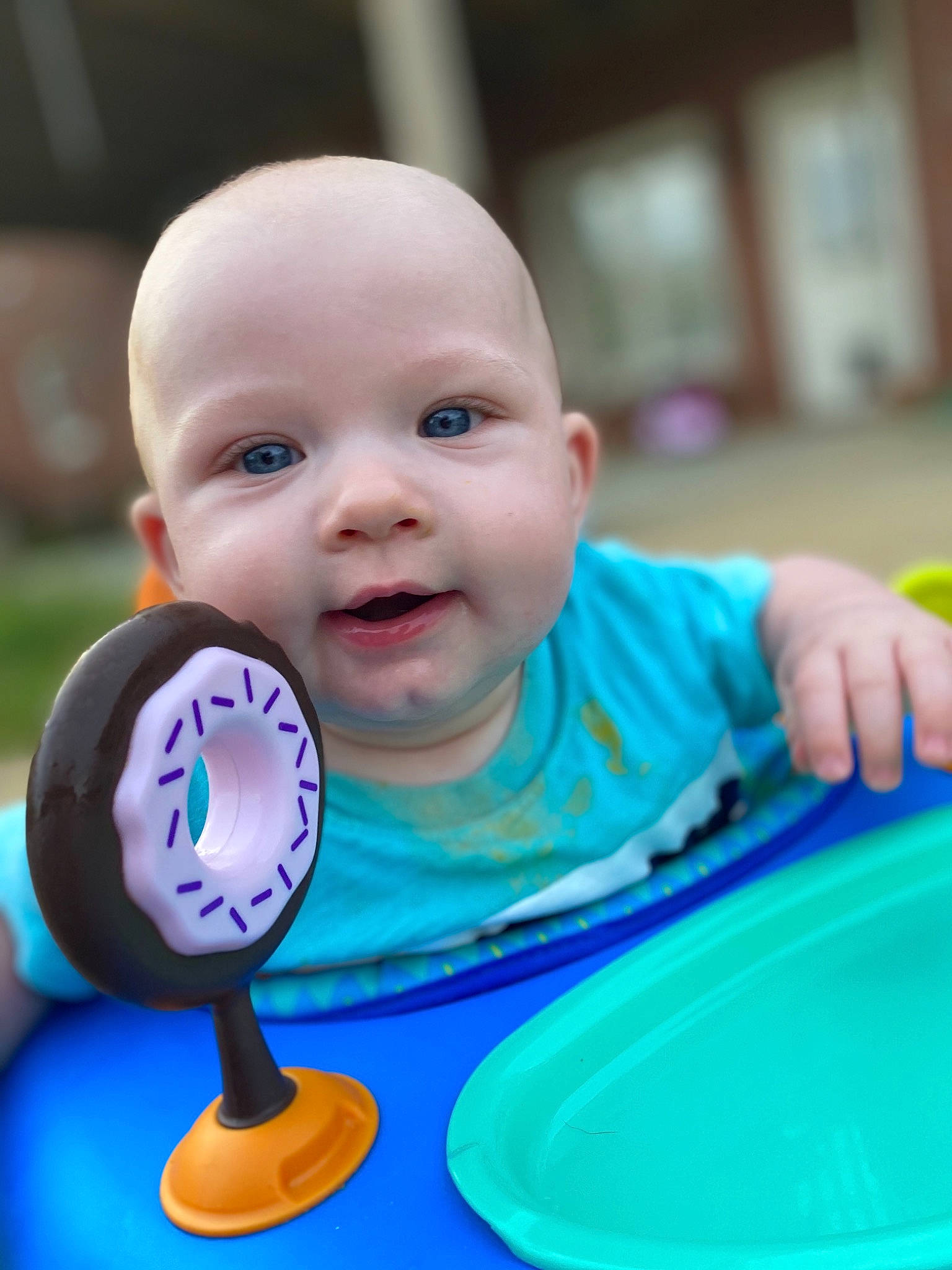 Kayson joined the competition — help win amazing prizes! baby, baby_playing_with_toys, baby_products, baby_toys, child, face, fun, games, head, person, play, product, recreation, skin, smile, toddler