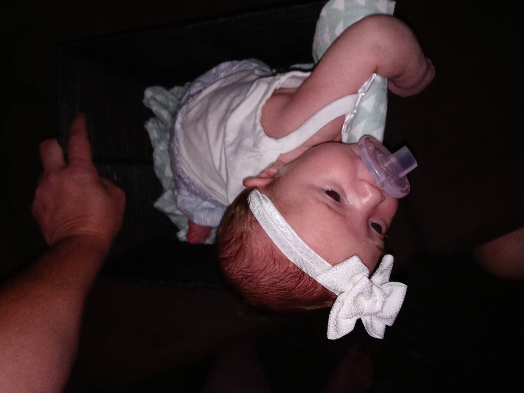 Brooklinn joined the competition — help win amazing prizes! baby_toddler_clothing, bow_tie, child, darkness, elbow, event, finger, flash_photography, flesh, fun, gesture, hand, headwear, human_leg, mouth, nail, person, petal, room, thigh