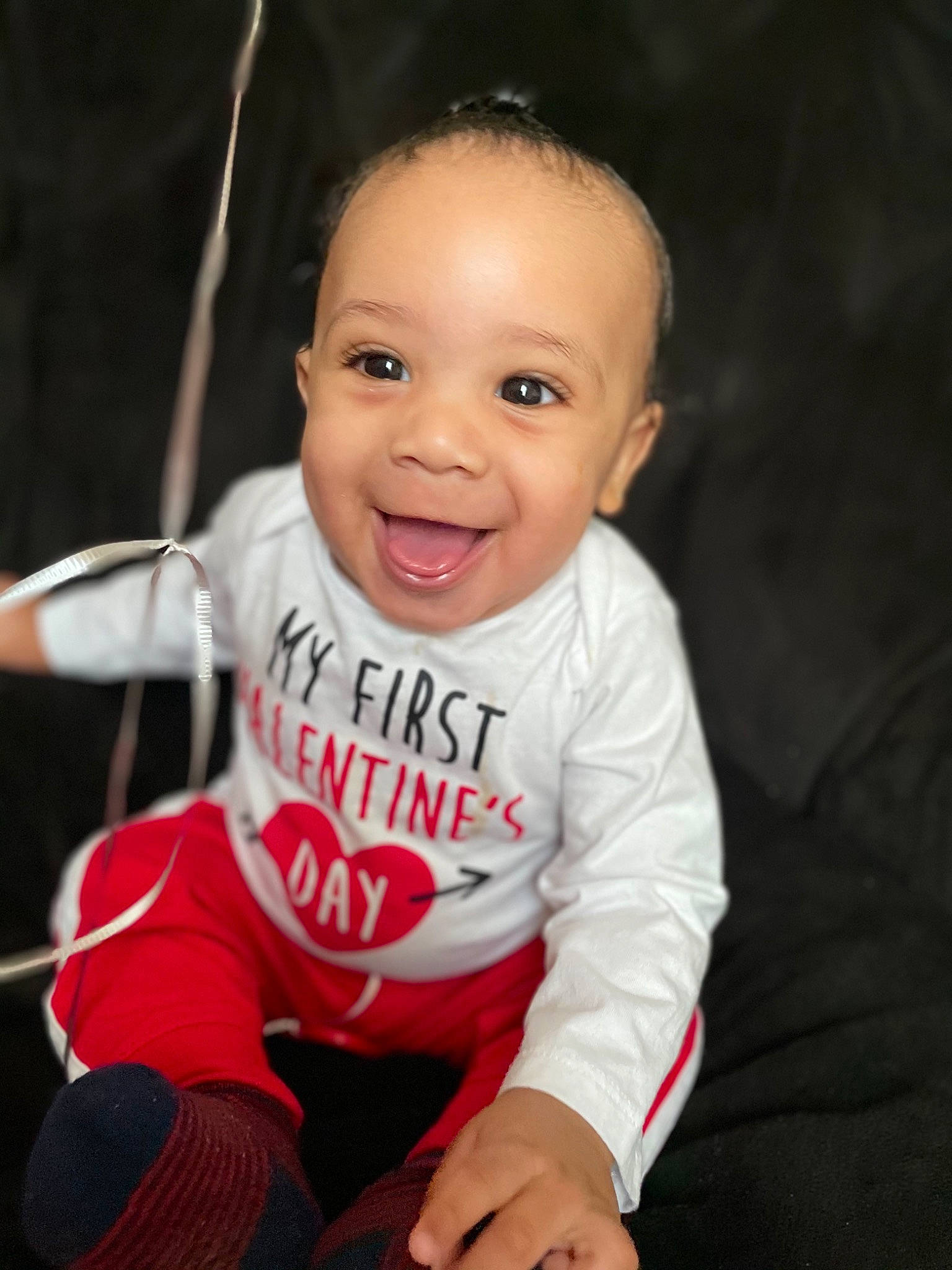 Bronx joined the competition — help win amazing prizes! baby, baby_toddler_clothing, cheek, chin, eye, finger, flash_photography, fun, gesture, hairstyle, happy, head, iris, joy, lip, mouth, nose, person, skin, sleeve