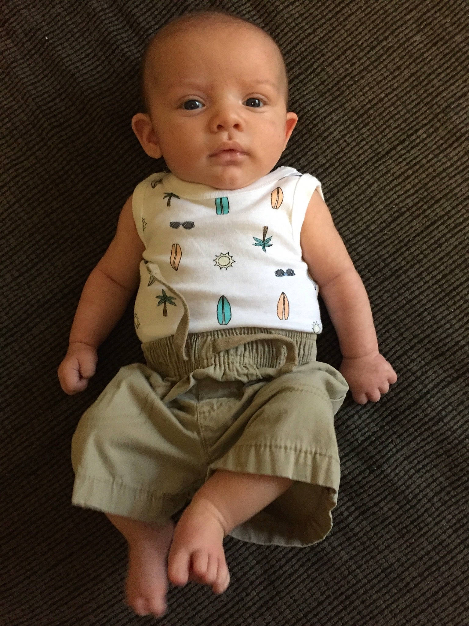 Cayson is registered to the contest to win money with this photo: baby, baby_products, baby_toddler_clothing, cheek, child, person, sitting, standing, toddler