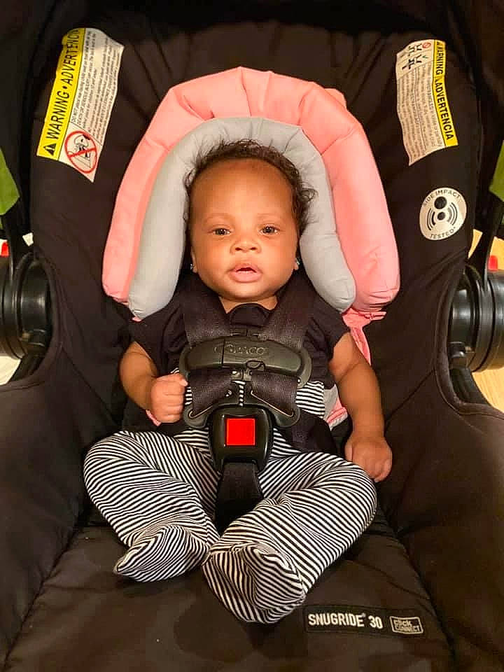 Madisyn is registered to the contest to win money with this photo: baby, baby_carriage, baby_in_car_seat, baby_products, car_seat, child, comfort, person, product, toddler