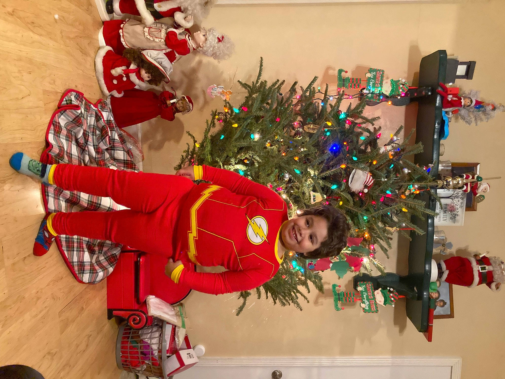 Jax joined the competition — help win amazing prizes! child, christmas, christmas_decoration, christmas_eve, christmas_ornament, christmas_tree, event, fictional_character, fun, happy, holiday, holiday_ornament, joy, leisure, ornament, person, plant, room, smile, toddler
