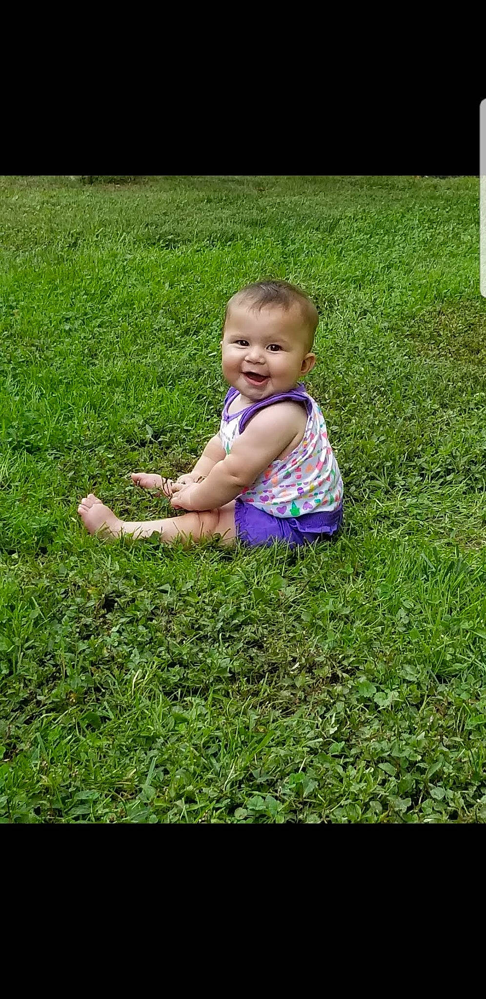 Akira joined the competition — help win amazing prizes! baby, child, finger, fun, grass, grass_family, green, happy, joy, lawn, leaf, meadow, people_in_nature, person, photograph, photography, plant, sitting, skin, smile