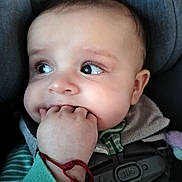 Daymian joined the competition — help win amazing prizes! accessories, baby, bodypart, clothing, couch, cushion, face, finger, furniture, hand, head, homedecor, knitwear, newborn, person, photography, portrait, strap, sweater, wrist