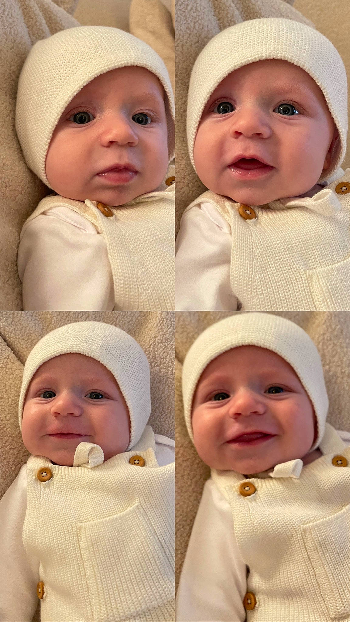 Capri joined the competition — help win amazing prizes! baby, baby_toddler_clothing, cheek, child, chin, face, facial_expression, headgear, headwear, human, lip, nose, organ, outerwear, person, photograph, product, skin, sleeve, smile