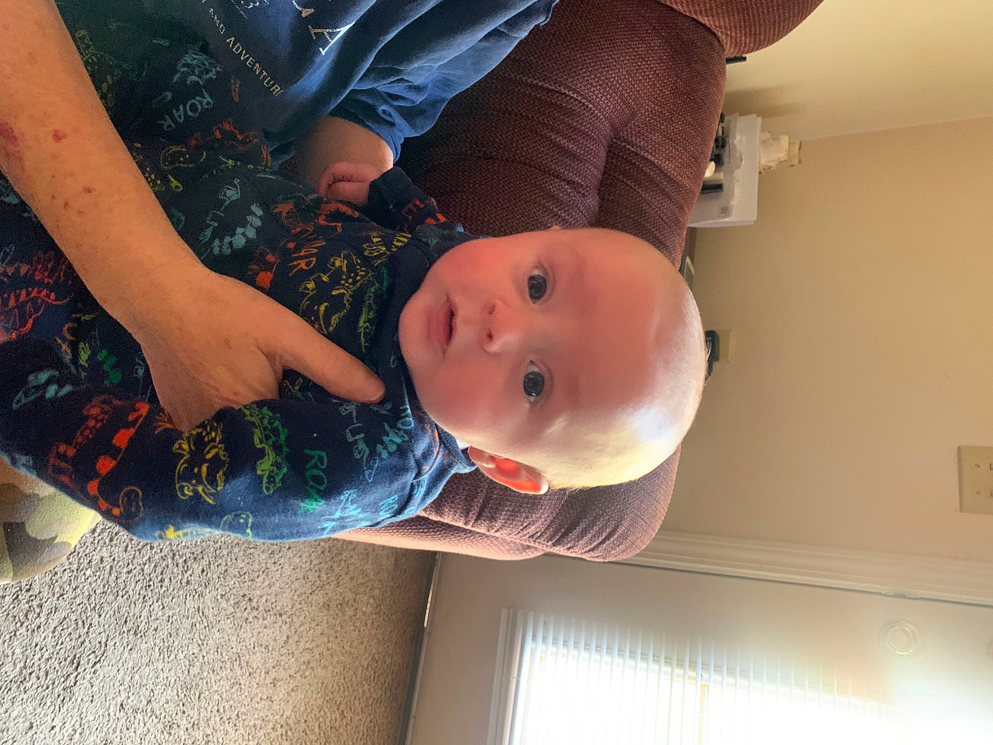 Rylee is registered to the contest to win money with this photo: abdomen, baby, baby_toddler_clothing, child, elbow, eye, face, finger, fun, gesture, hand, happy, hat, head, human_body, leg, person, sleeve, smile, surprise