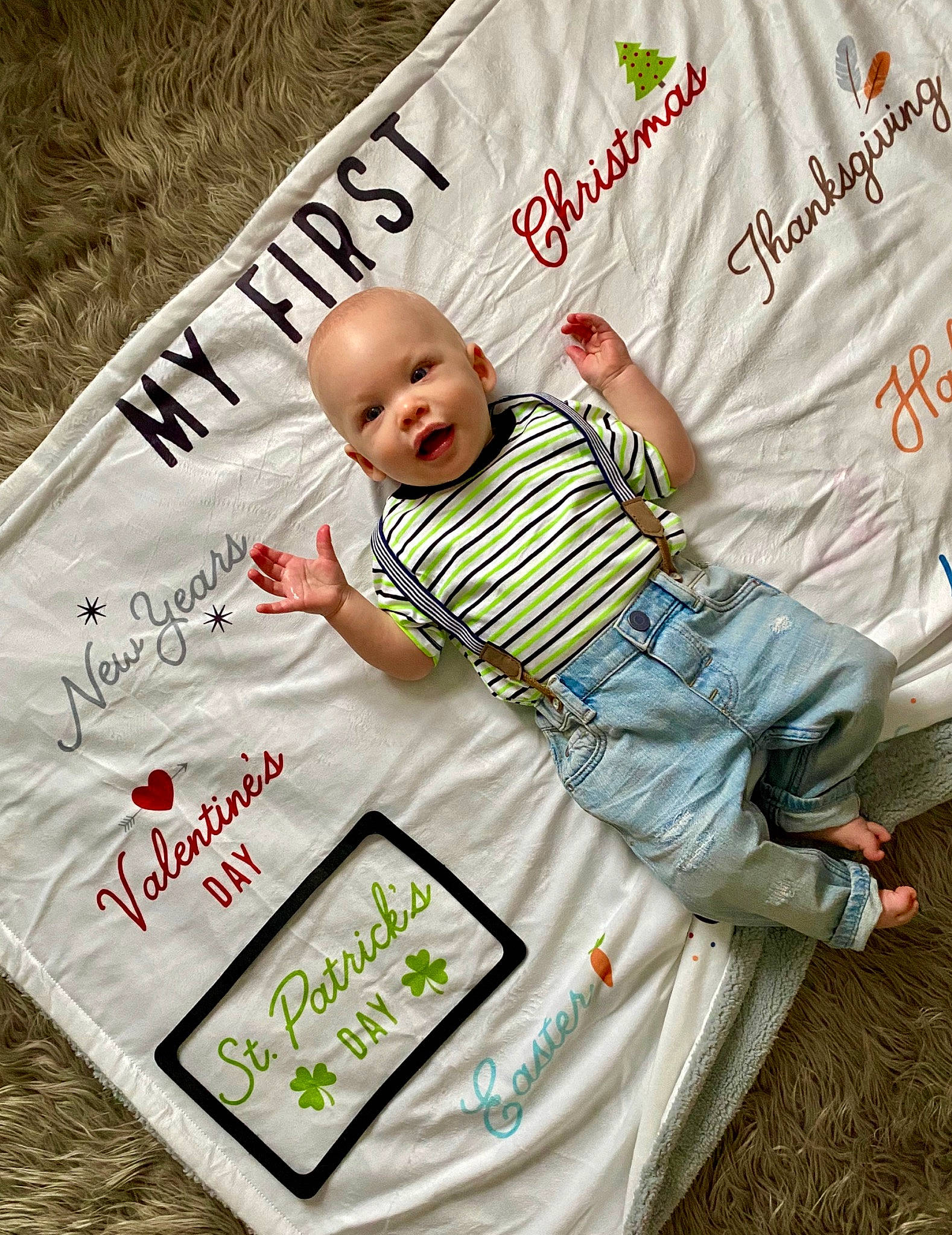 Lenox joined the competition — help win amazing prizes! baby, baby_products, baby_toddler_clothing, bed, blanket, child, font, linens, pattern, person, photo_caption, play, product, t_shirt, textile, toddler